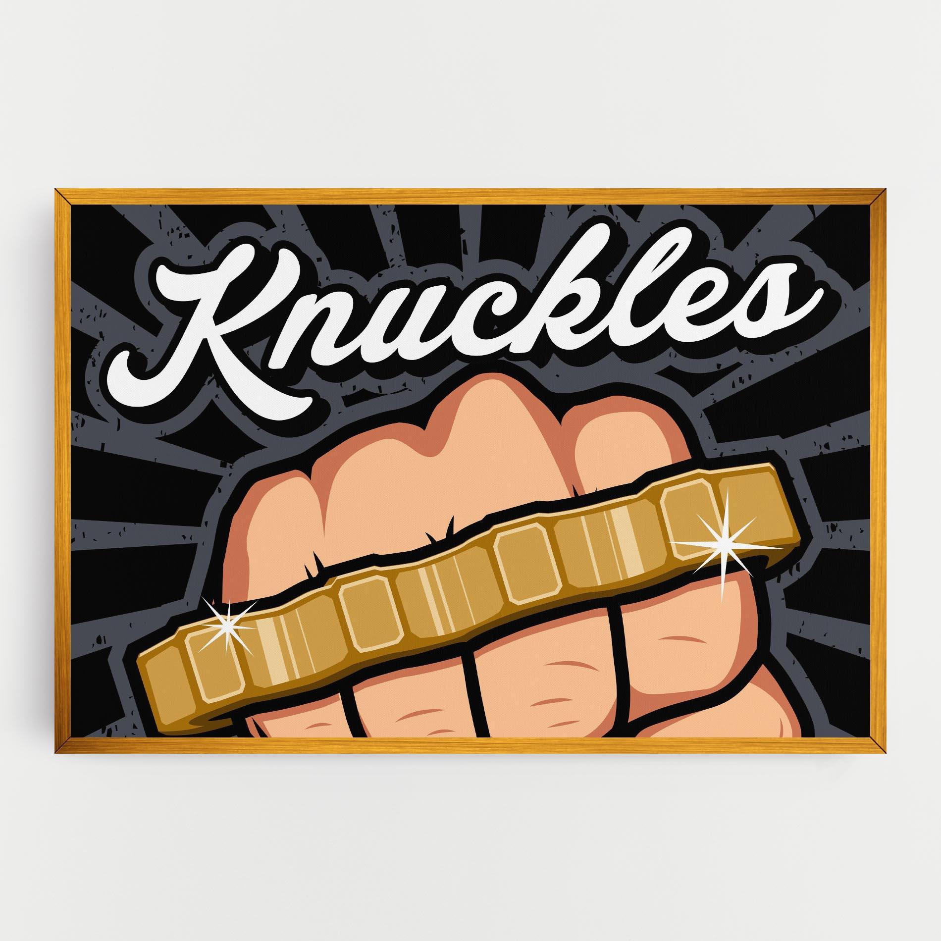 Leinwandbild Knuckles mockup 0