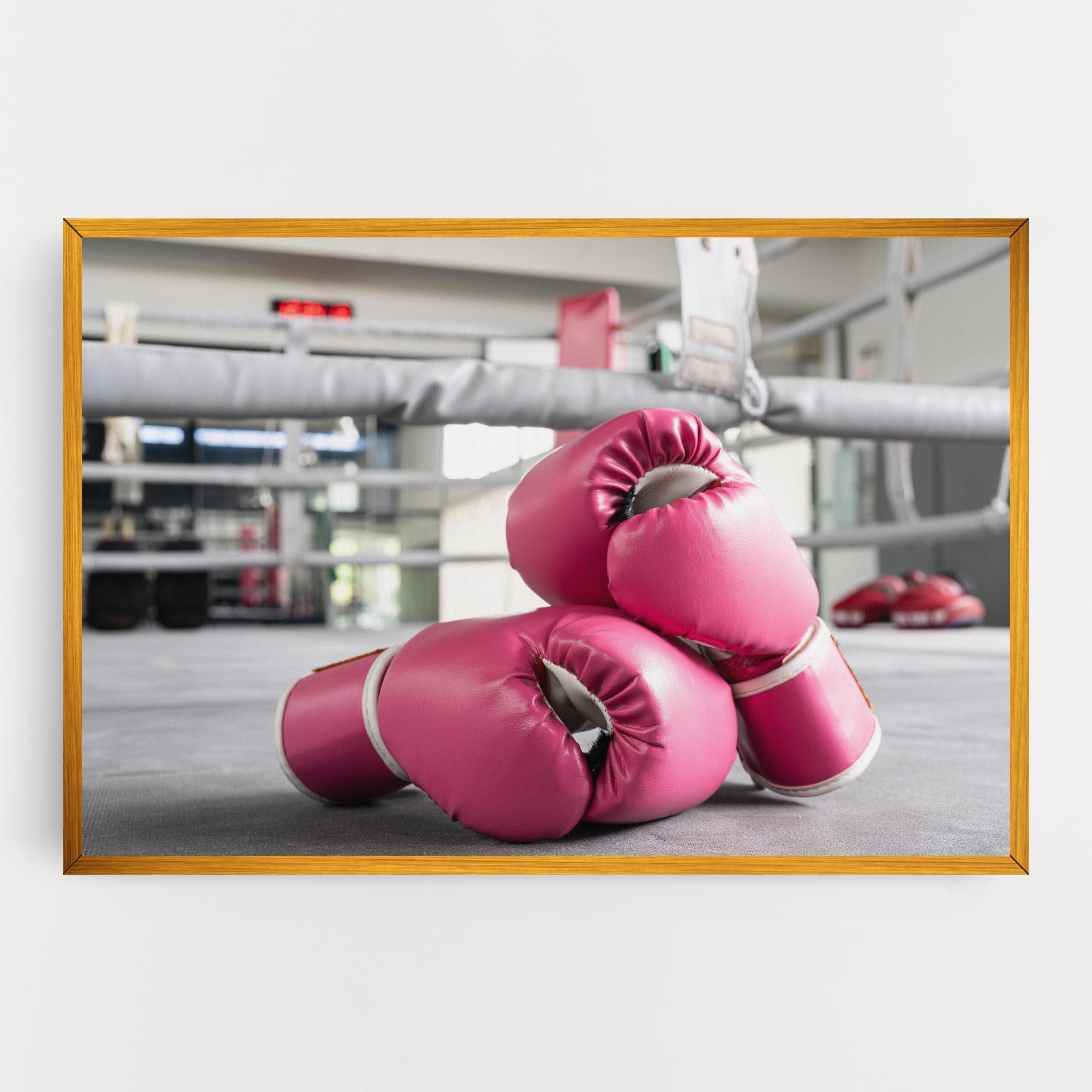 Leinwandbild Pink Boxing Gloves mockup 0