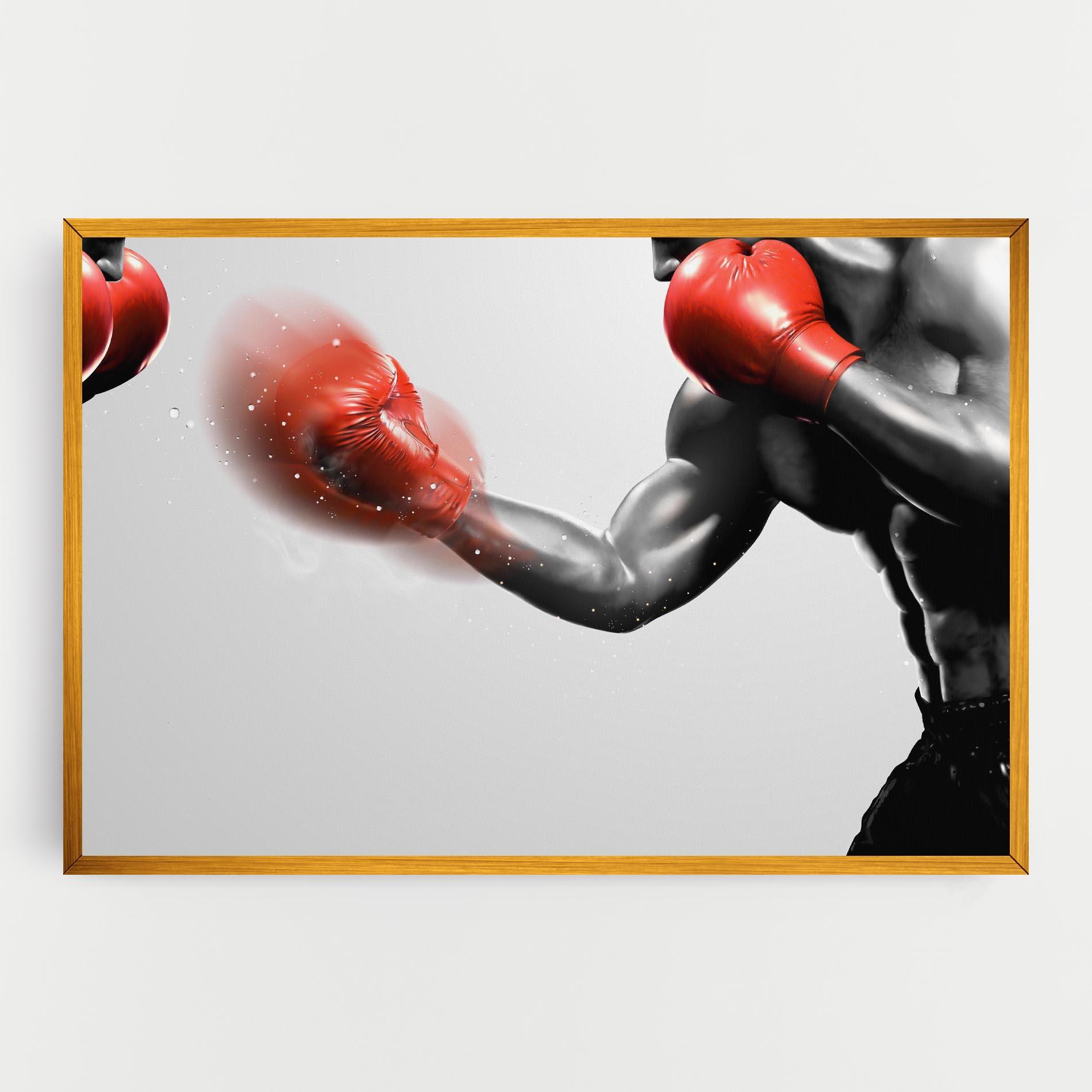 Leinwandbild Red Smoke Box mockup 0