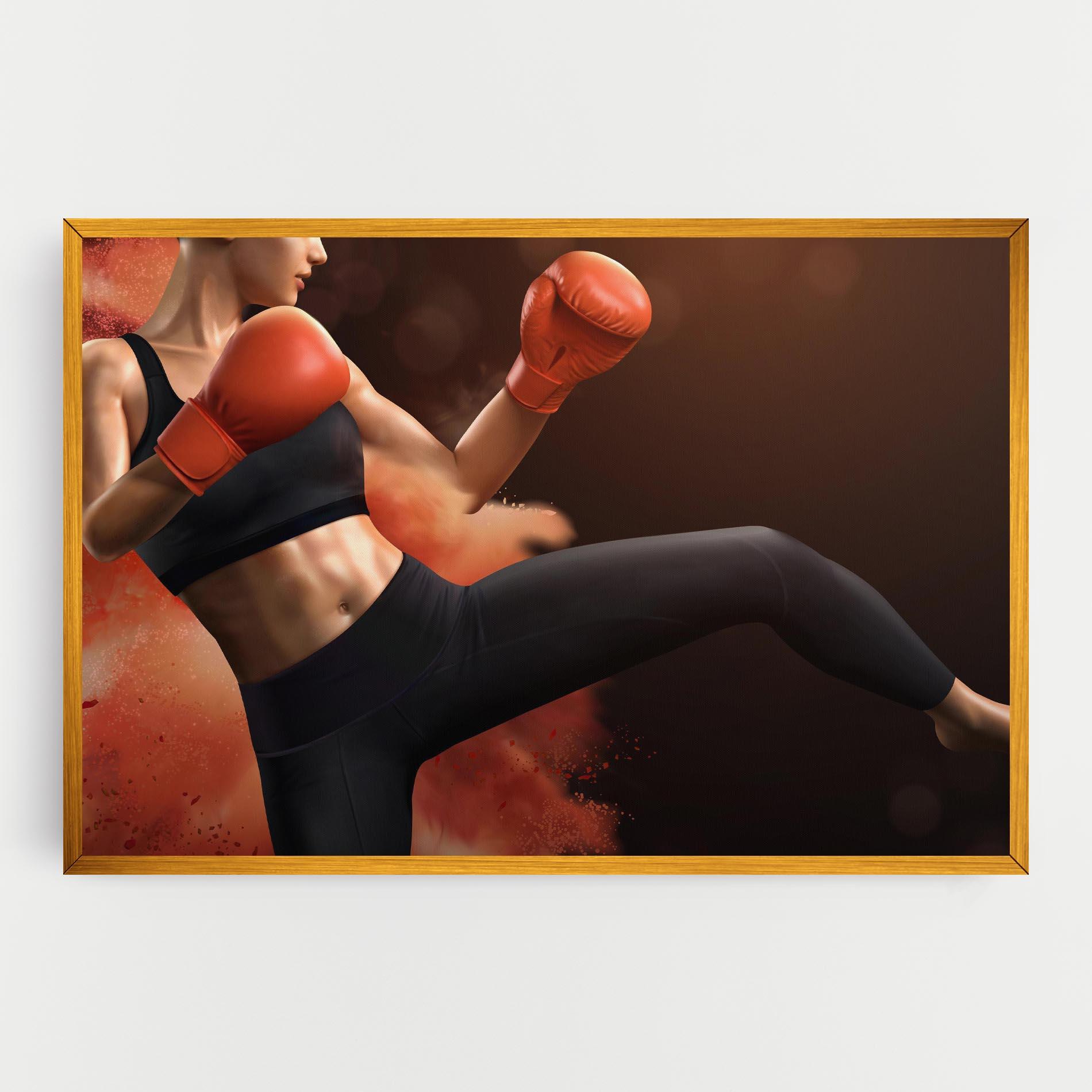 Leinwandbild Woman Box mockup 0