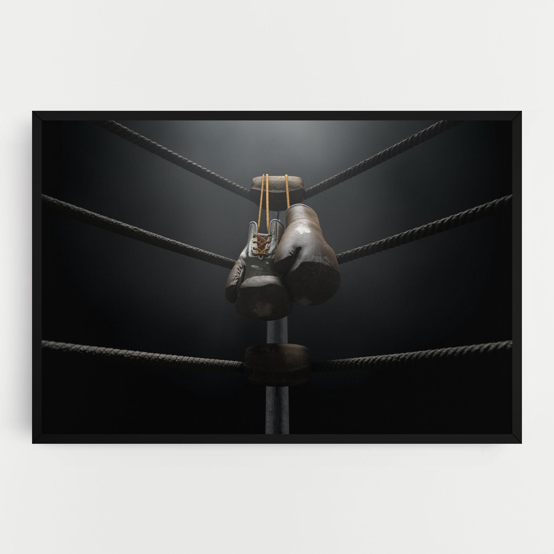 Leinwandbild Black Boxing Glove mockup 0