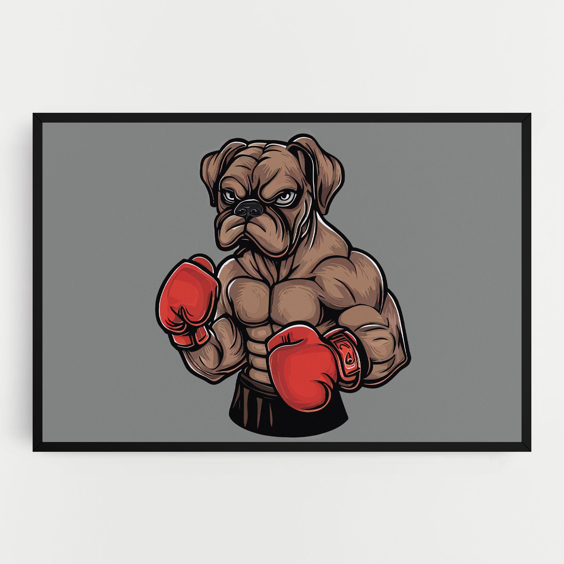 Leinwandbild Boxer Dog mockup 0