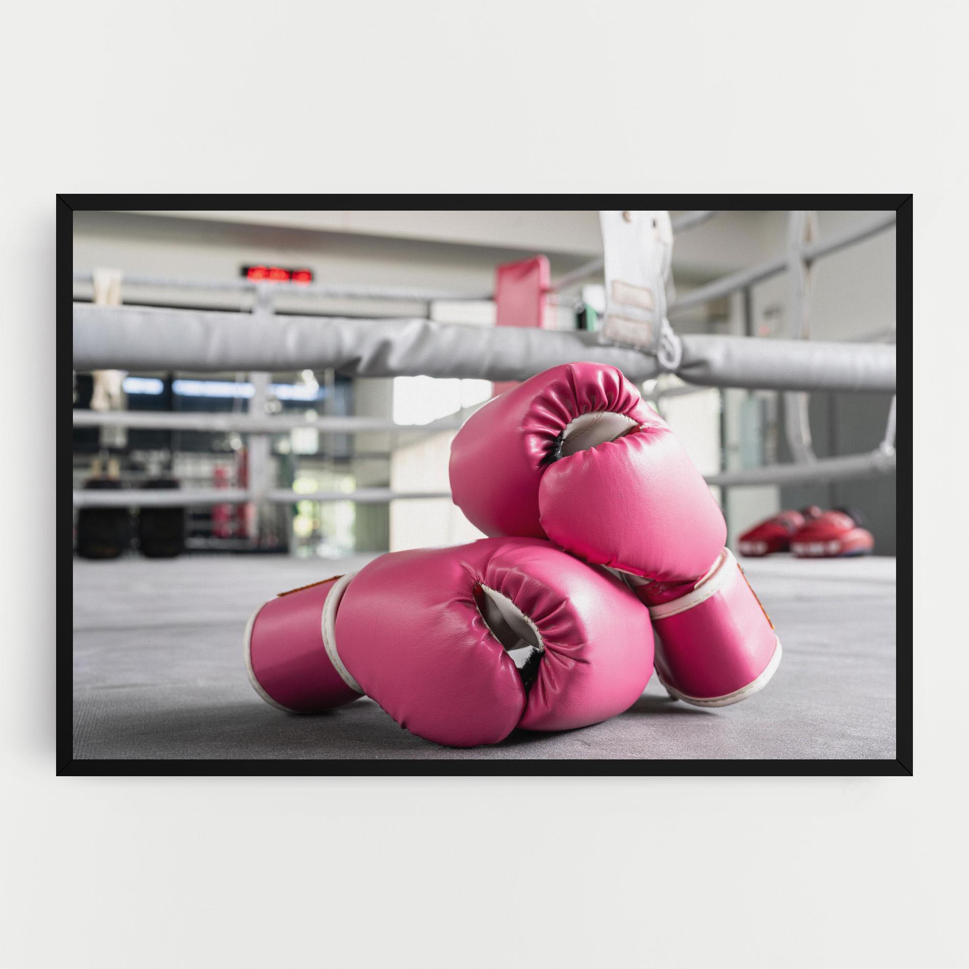 Leinwandbild Pink Boxing Gloves mockup 0