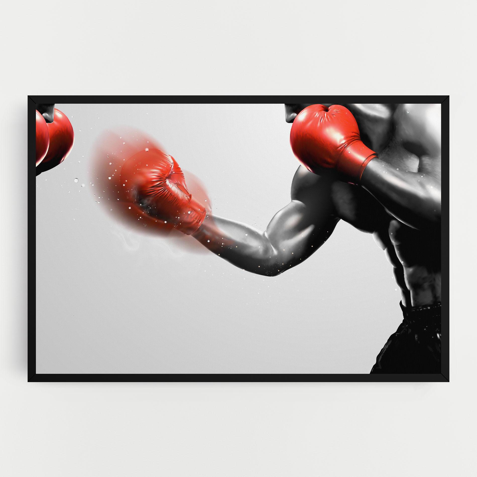 Leinwandbild Red Smoke Box mockup 0