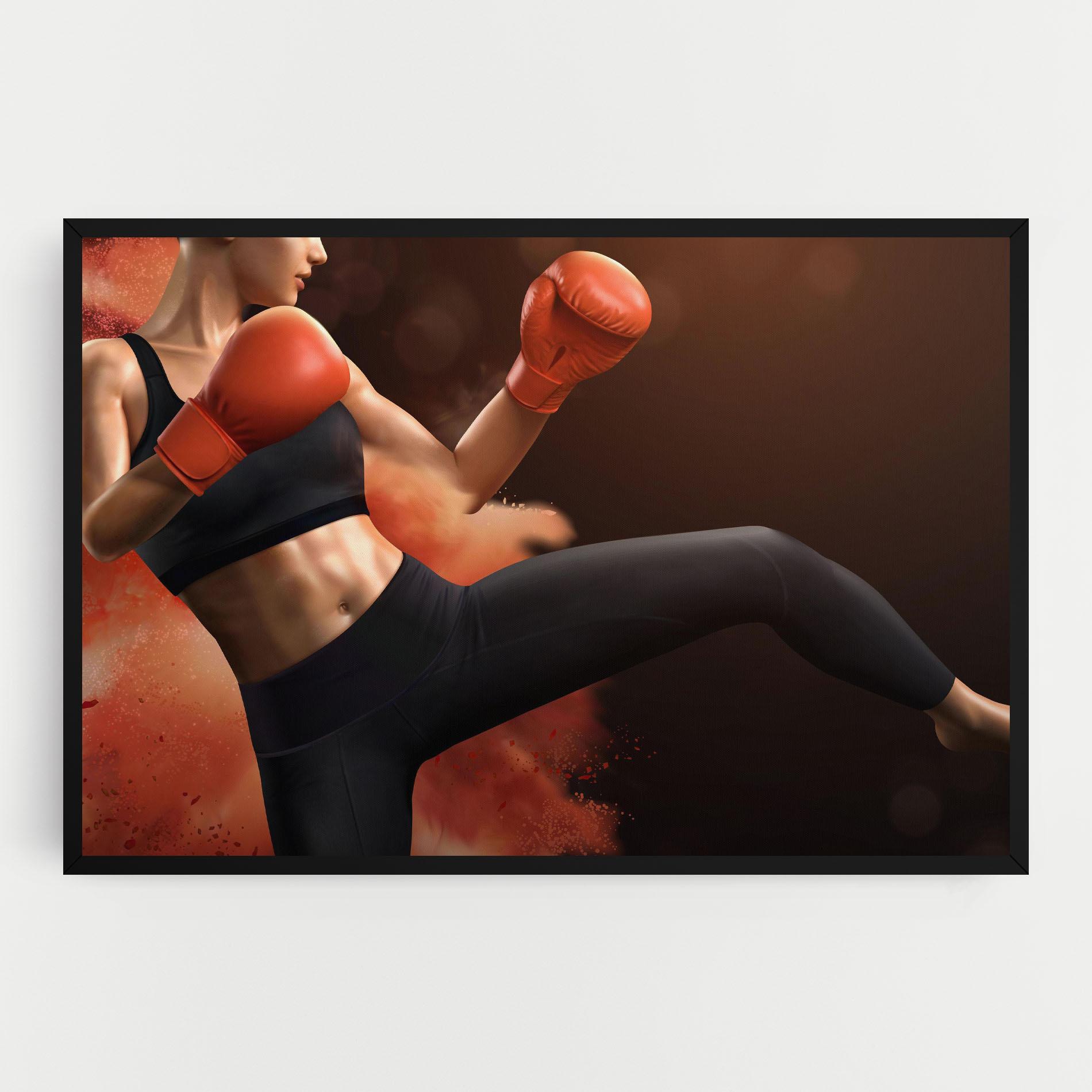 Leinwandbild Woman Box mockup 0