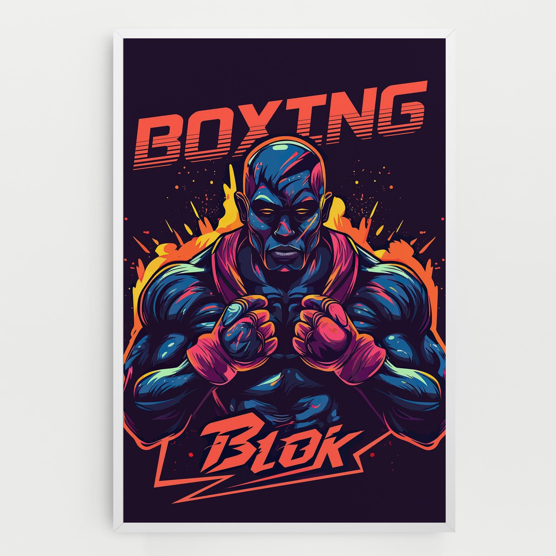 Leinwandbild Boxing Blok mockup 0