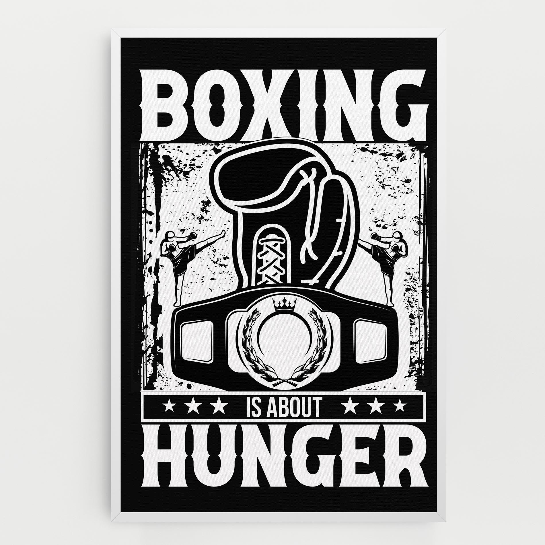 Leinwandbild Boxing Hunger mockup 0