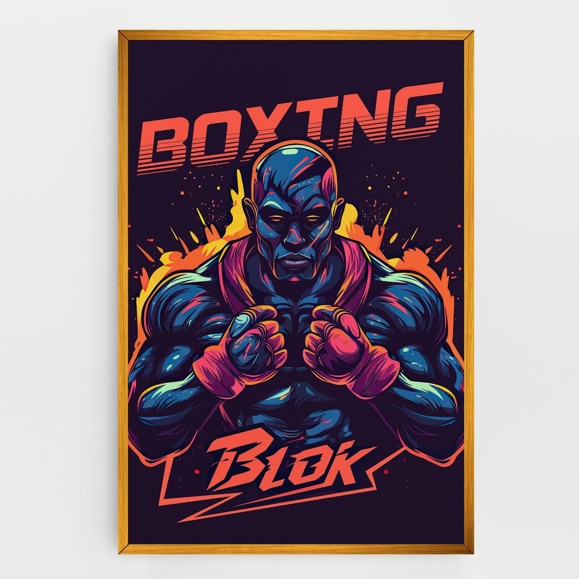 Leinwandbild Boxing Blok mockup 0