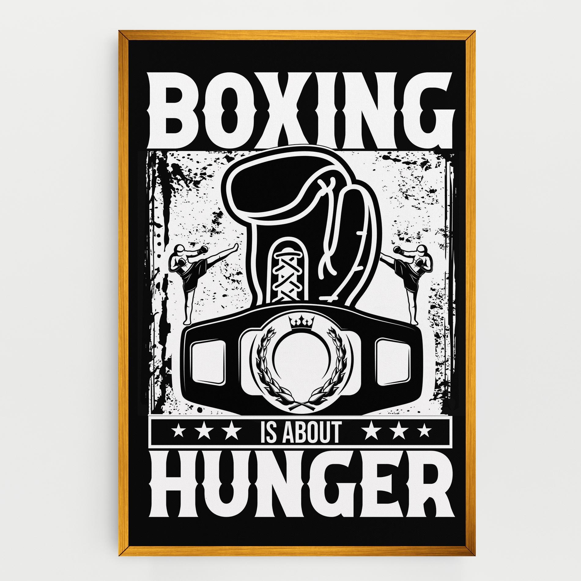 Leinwandbild Boxing Hunger mockup 0