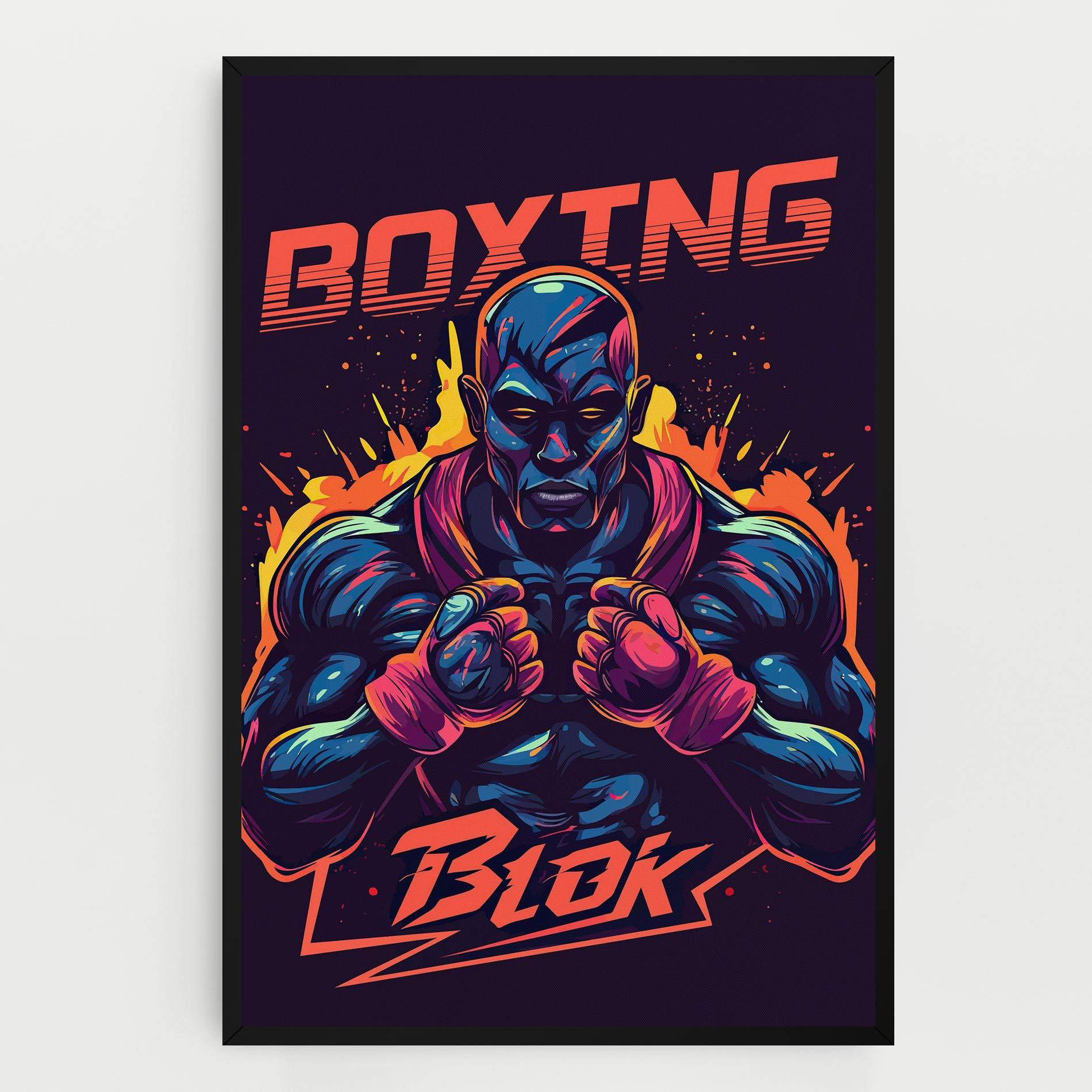 Leinwandbild Boxing Blok mockup 0
