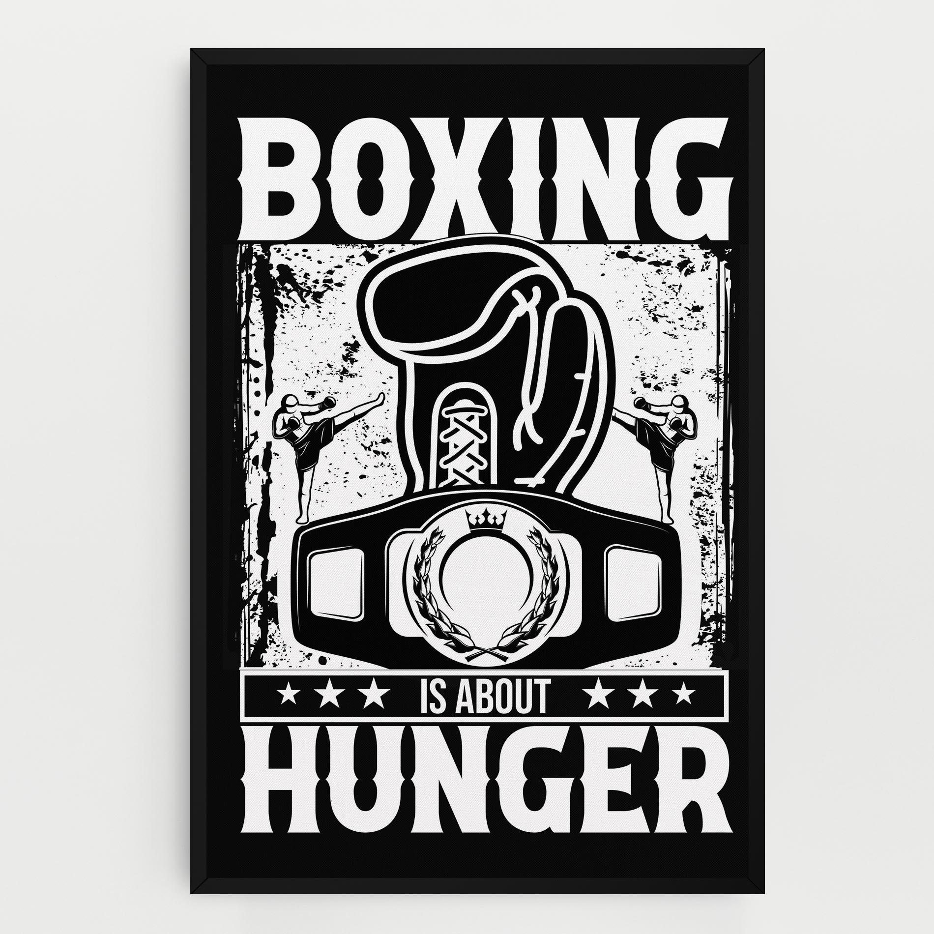 Leinwandbild Boxing Hunger mockup 0