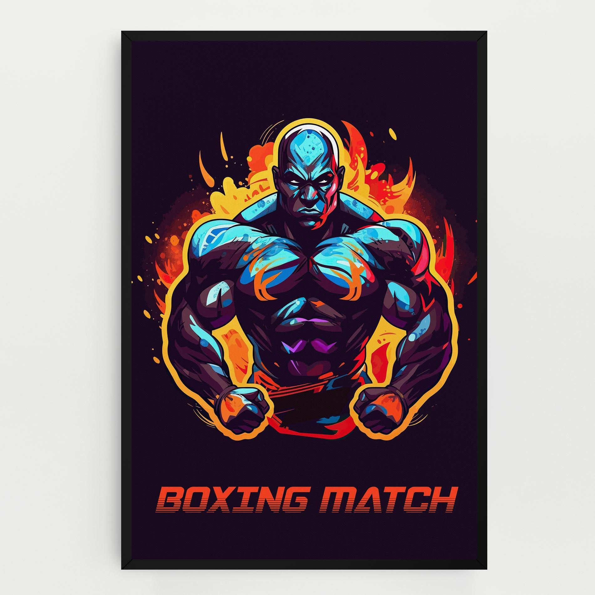 Leinwandbild Boxing Strong Match mockup 0