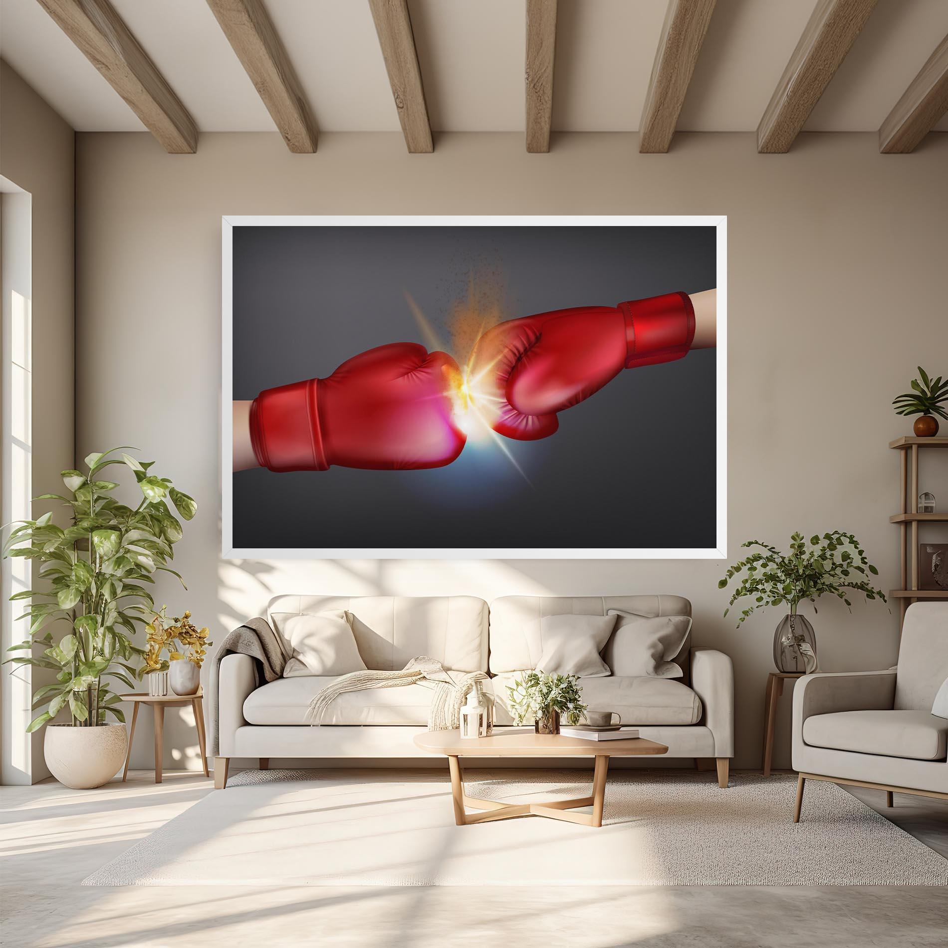 Leinwandbild Box Explosion mockup 6