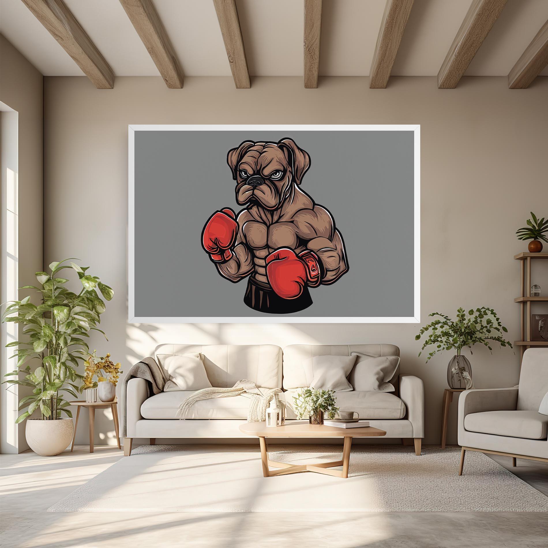 Leinwandbild Boxer Dog mockup 6