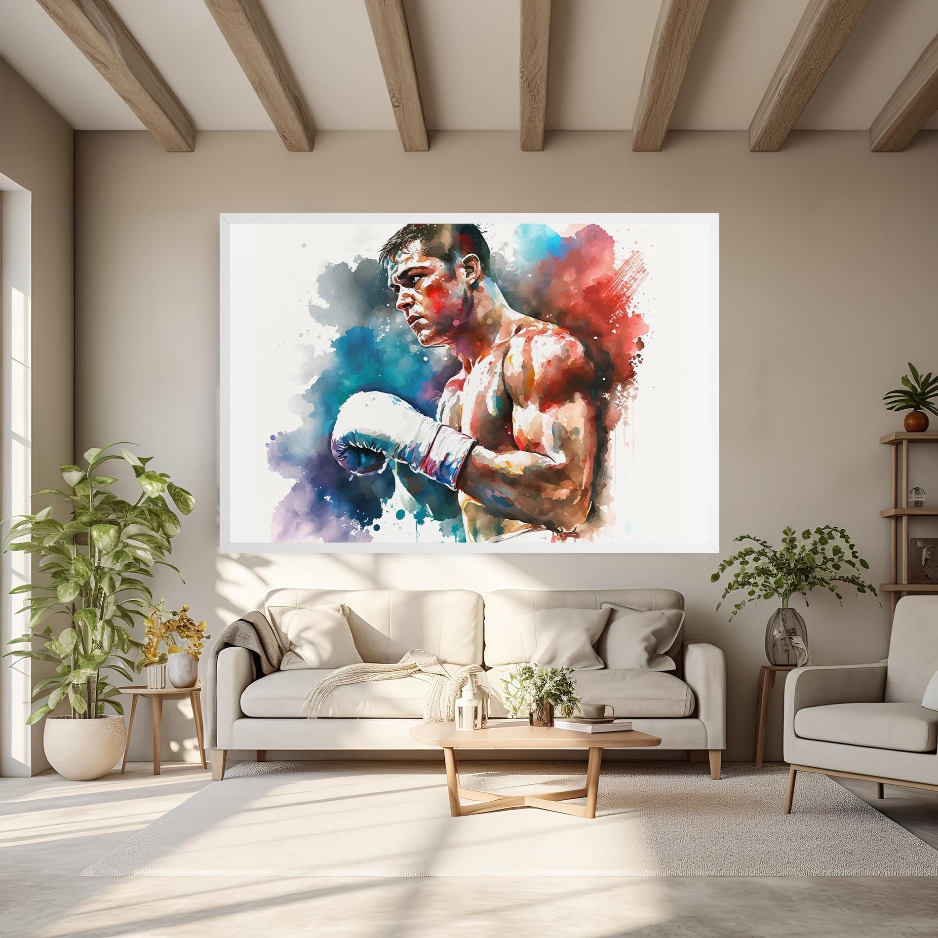 Boxing Red Blue mockup 6