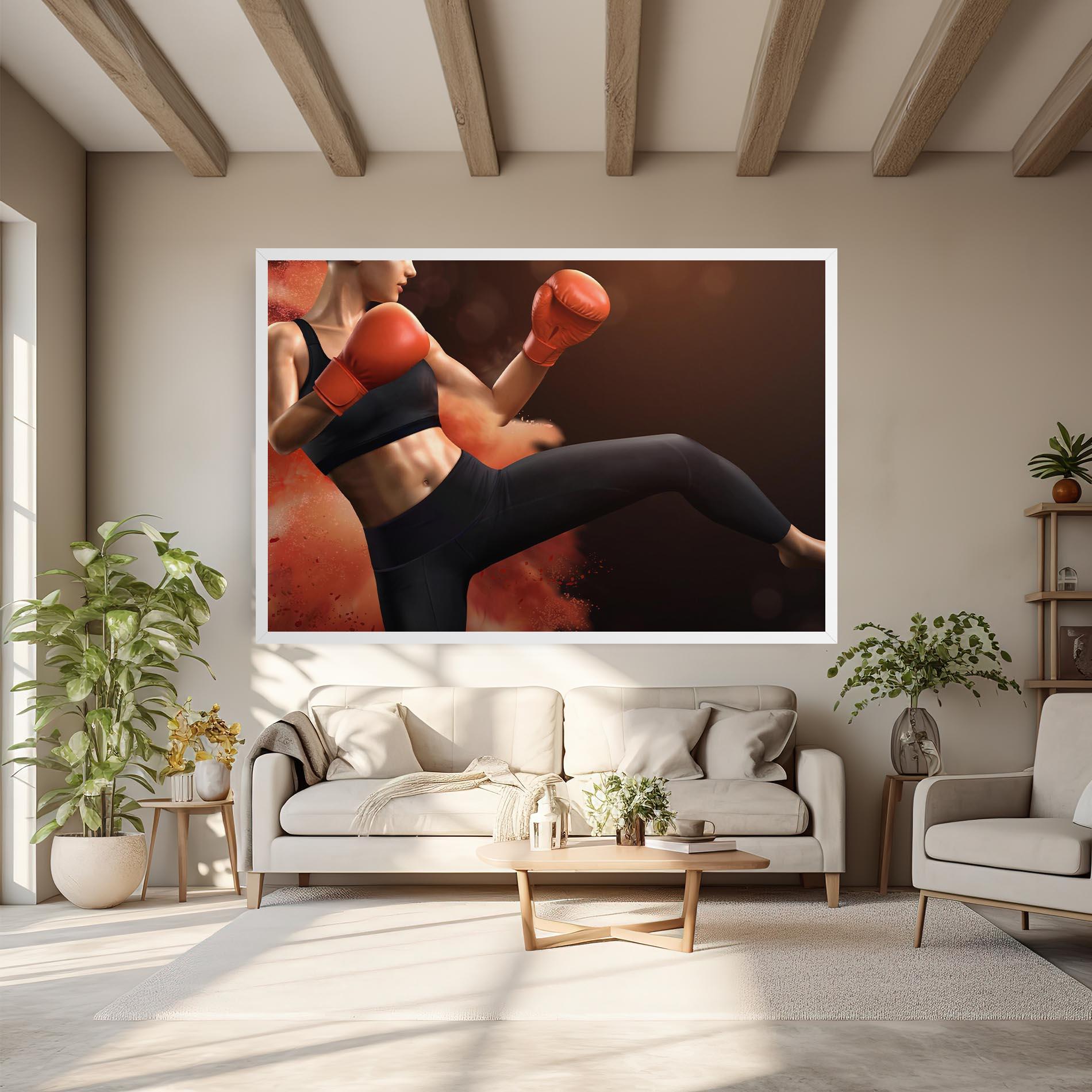 Leinwandbild Woman Box mockup 6