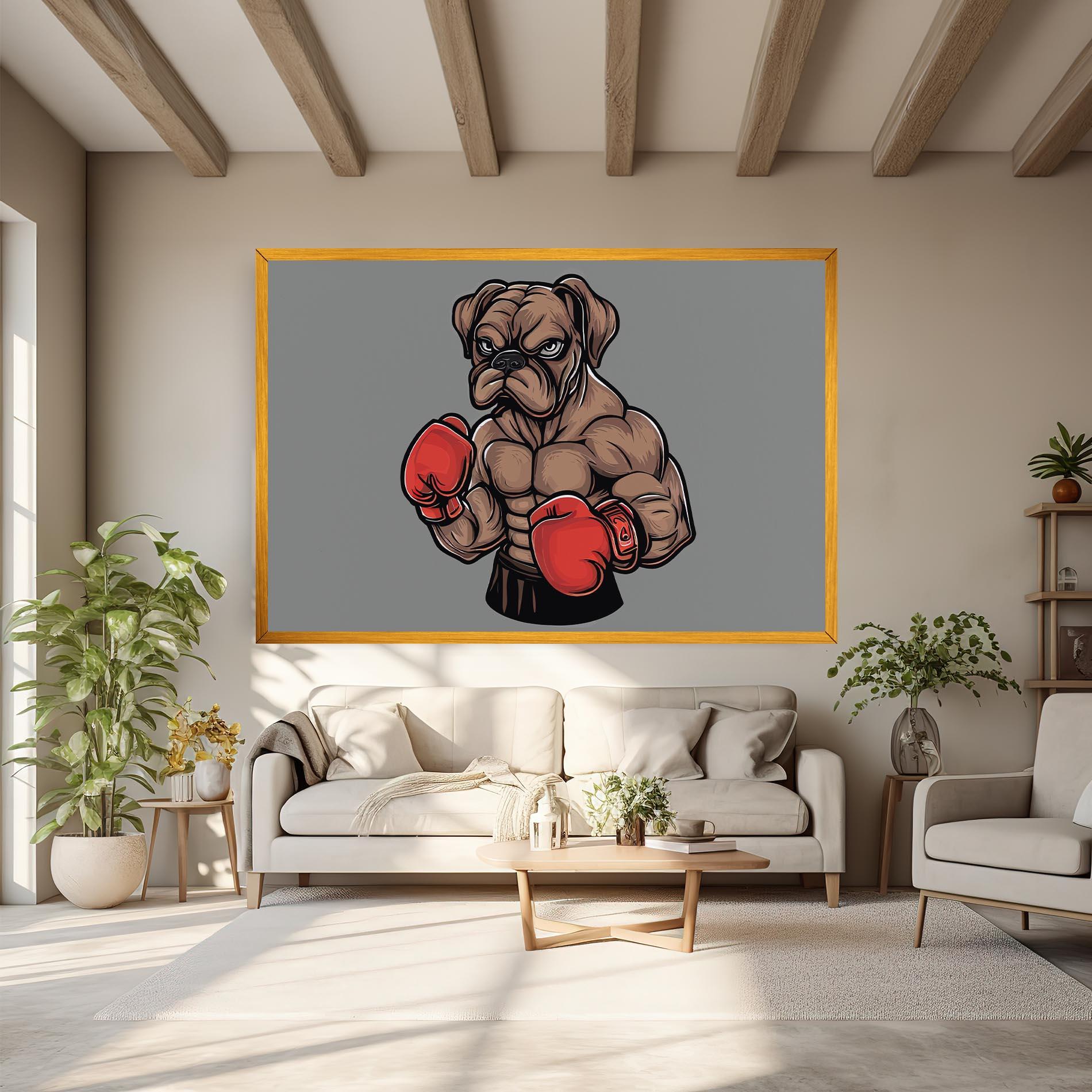 Leinwandbild Boxer Dog mockup 6