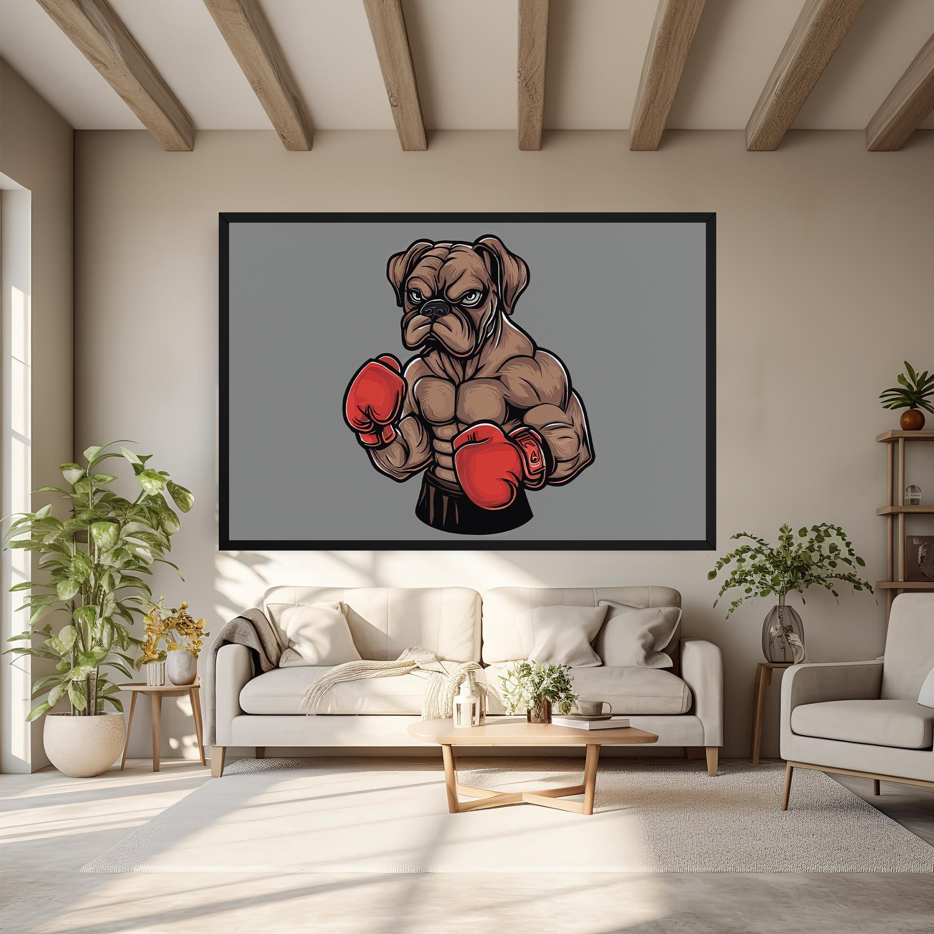 Leinwandbild Boxer Dog mockup 6