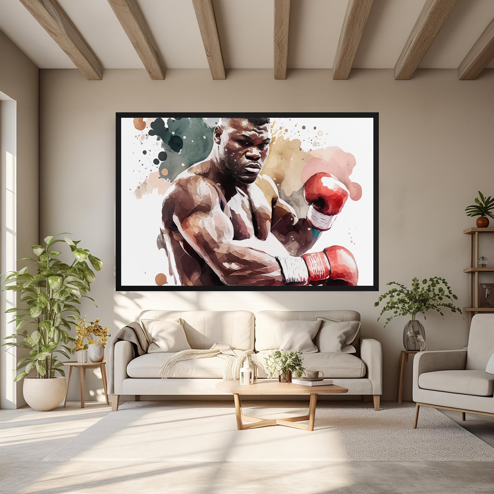 Leinwandbild Boxing Cream Green mockup 6