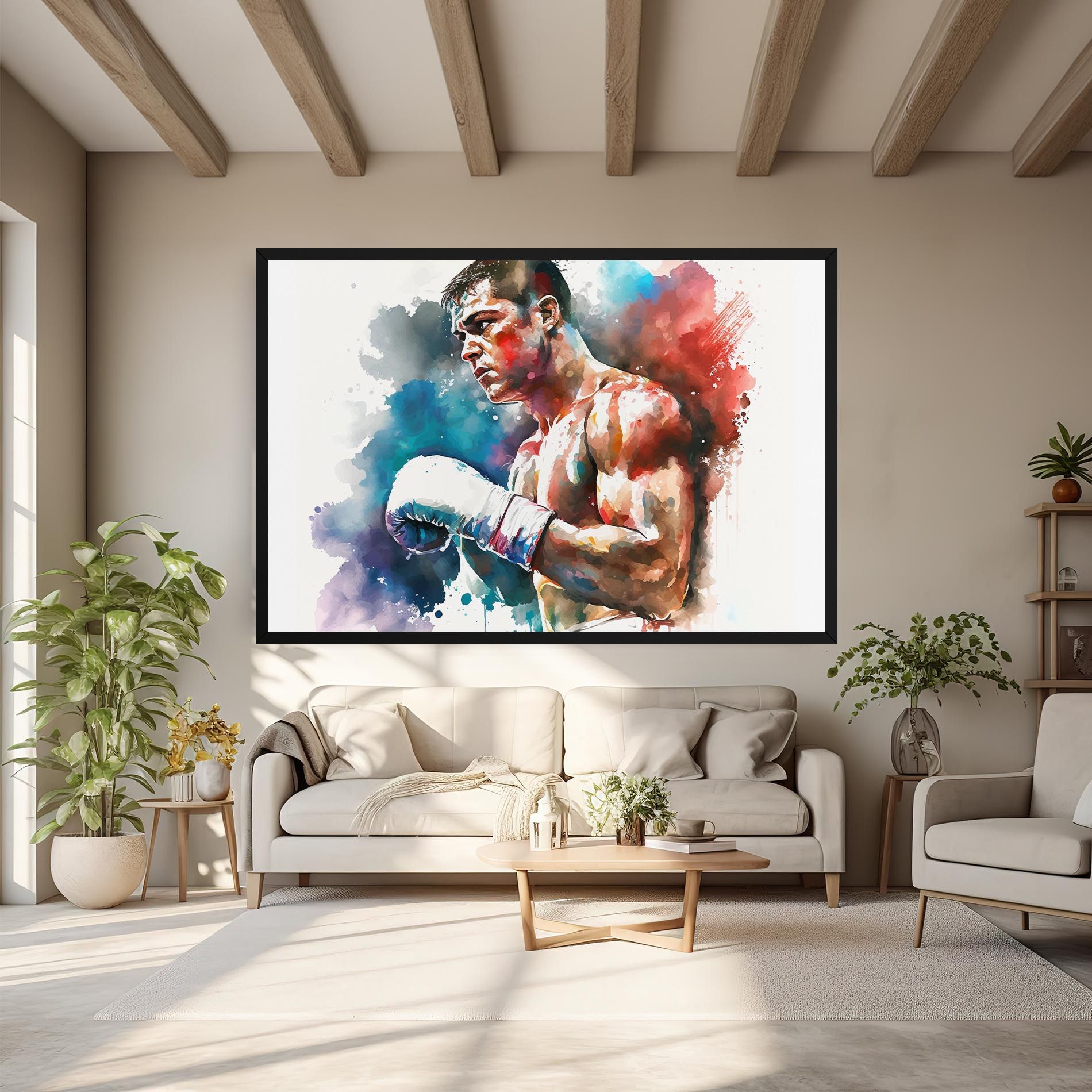 Boxing Red Blue mockup 6