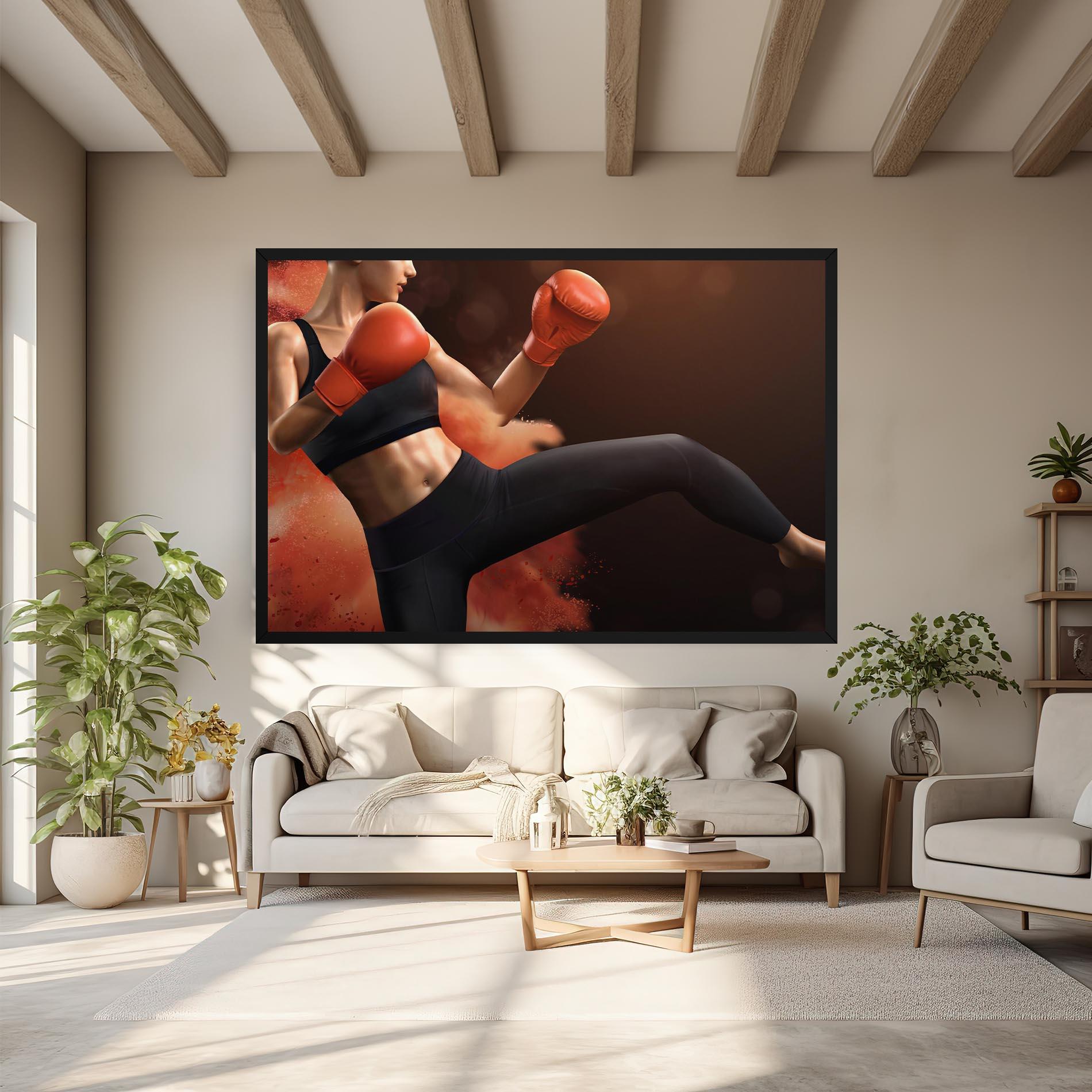 Leinwandbild Woman Box mockup 6