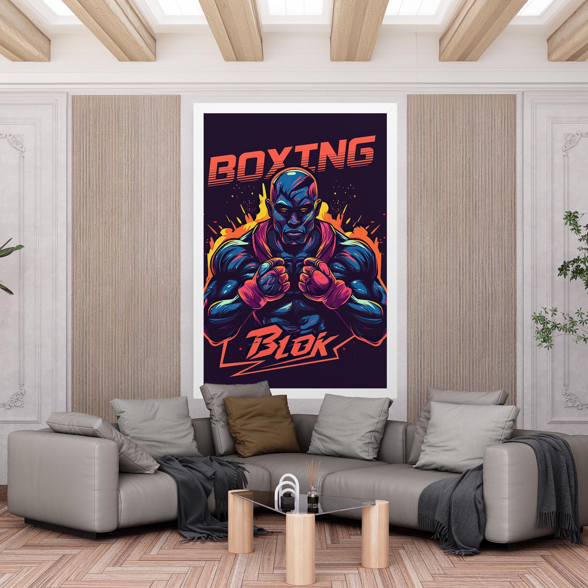 Leinwandbild Boxing Blok mockup 6