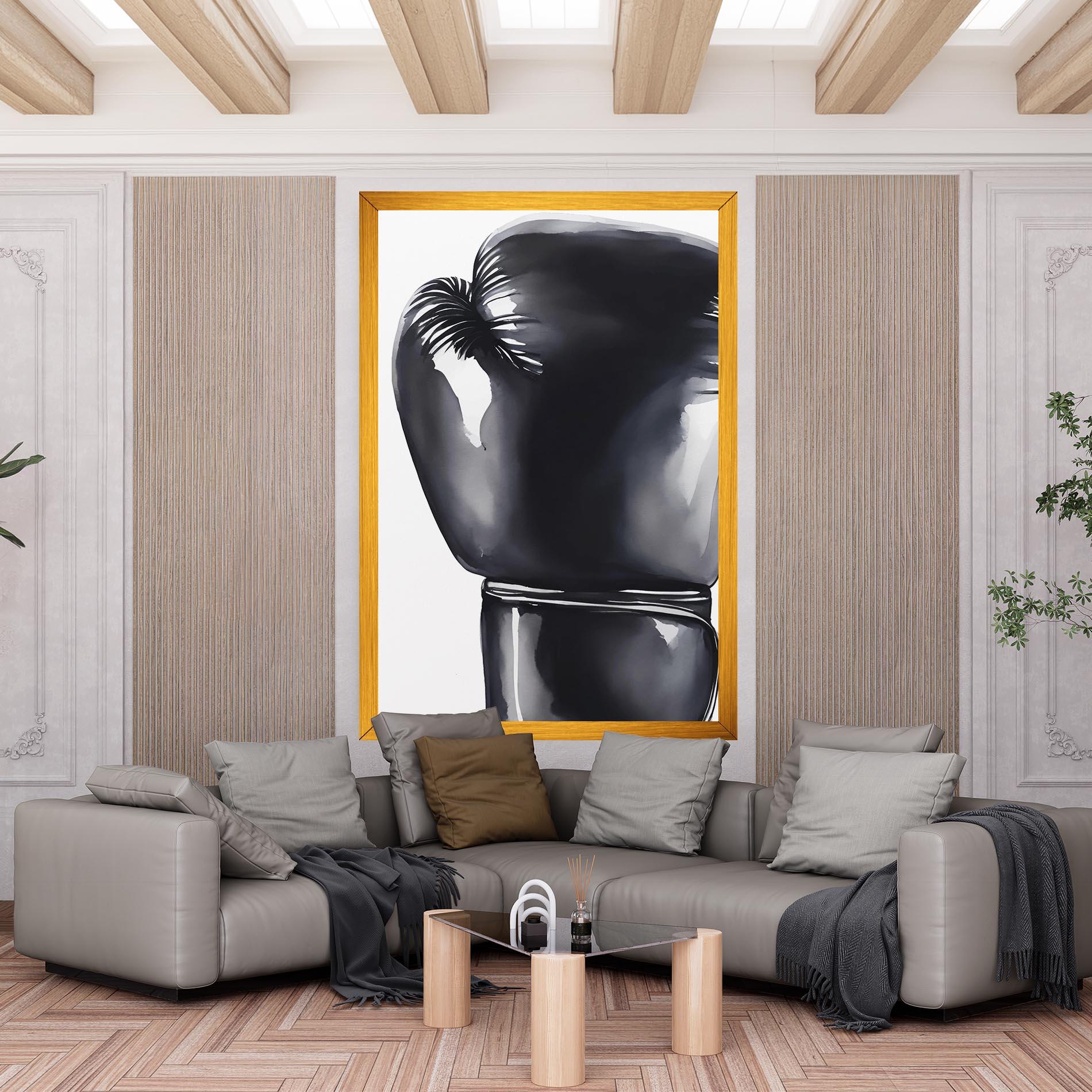 Leinwandbild Black Box Glove mockup 6