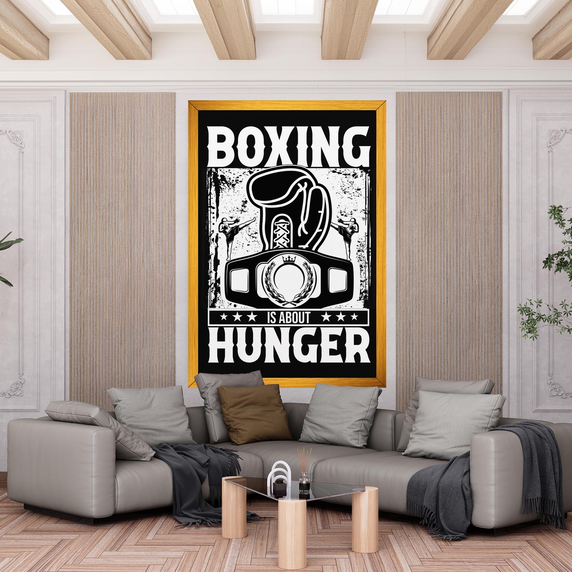 Leinwandbild Boxing Hunger mockup 6