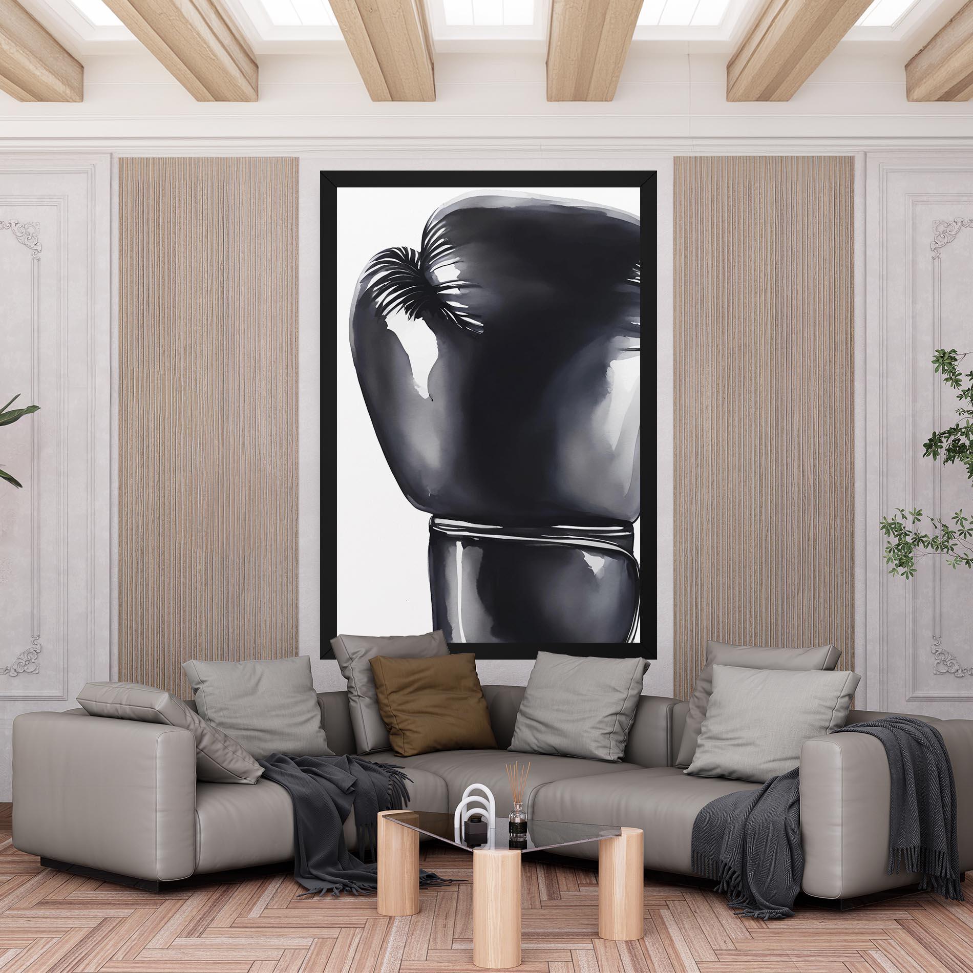 Leinwandbild Black Box Glove mockup 6