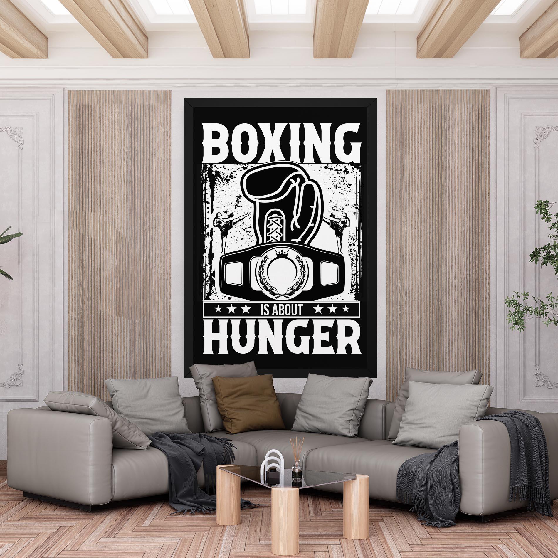Leinwandbild Boxing Hunger mockup 6