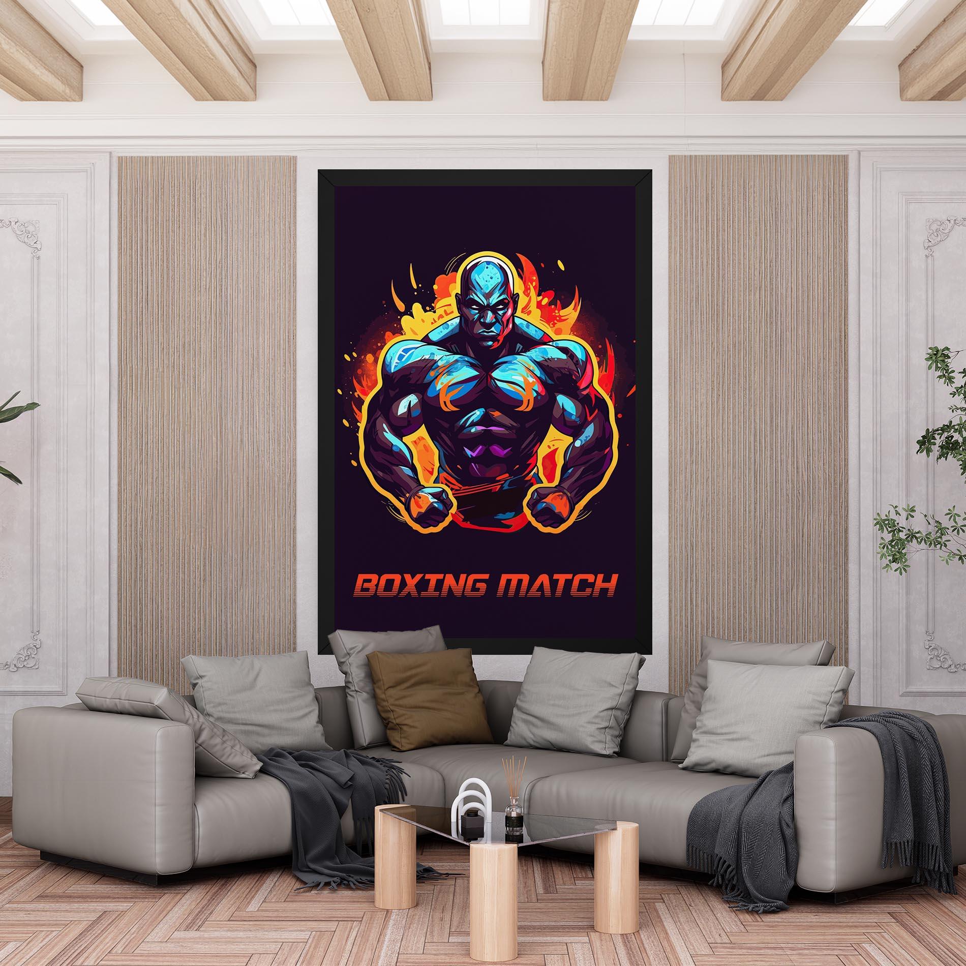 Leinwandbild Boxing Strong Match mockup 6