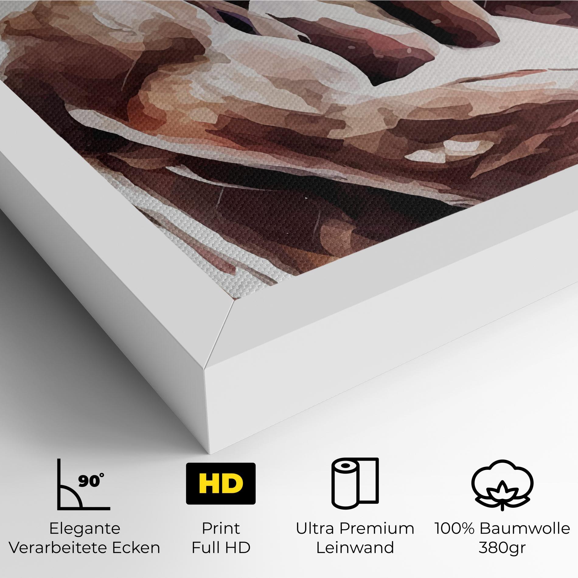 Leinwandbild Boxing Cream Green mockup 4