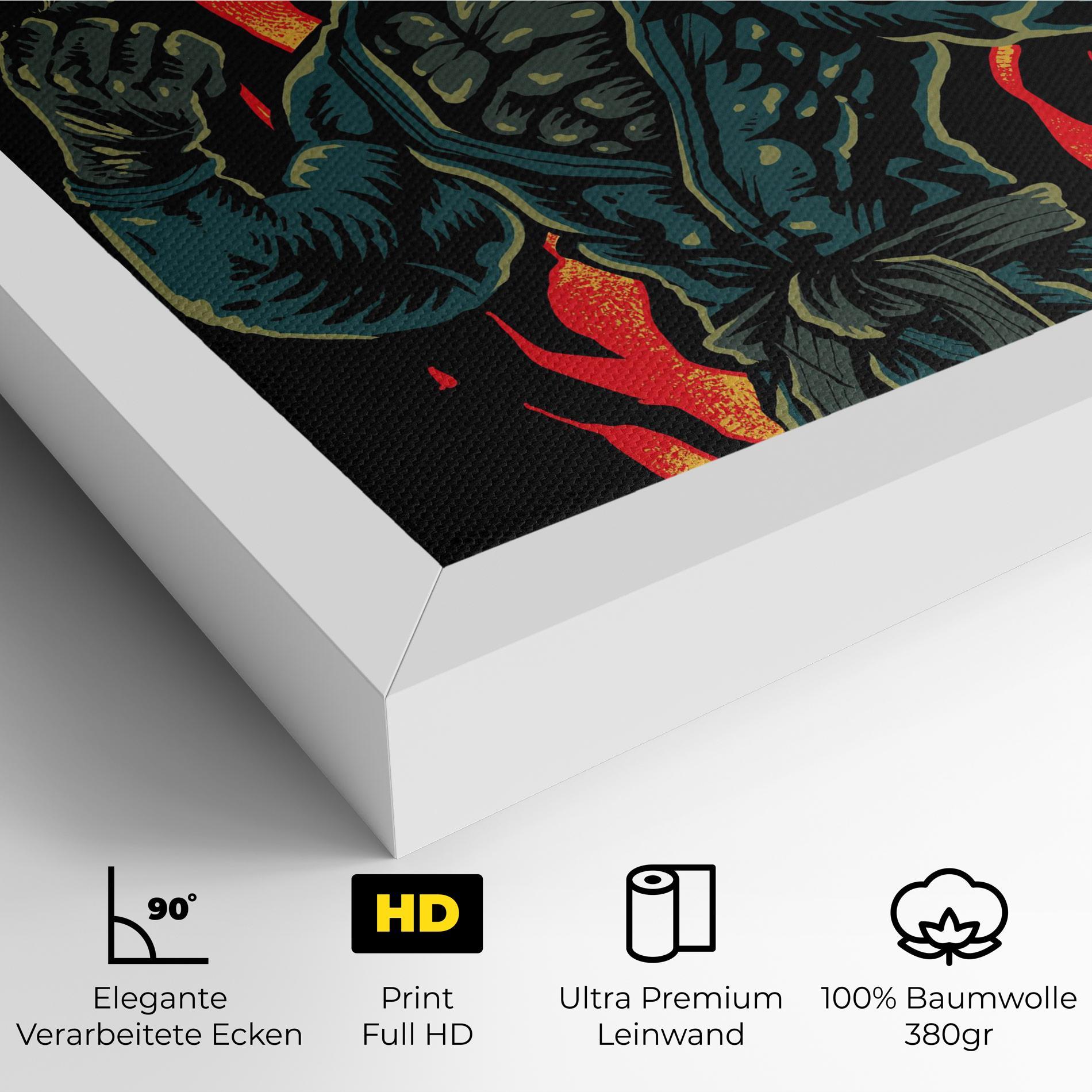 Leinwandbild Gorilla Box Fighter mockup 4