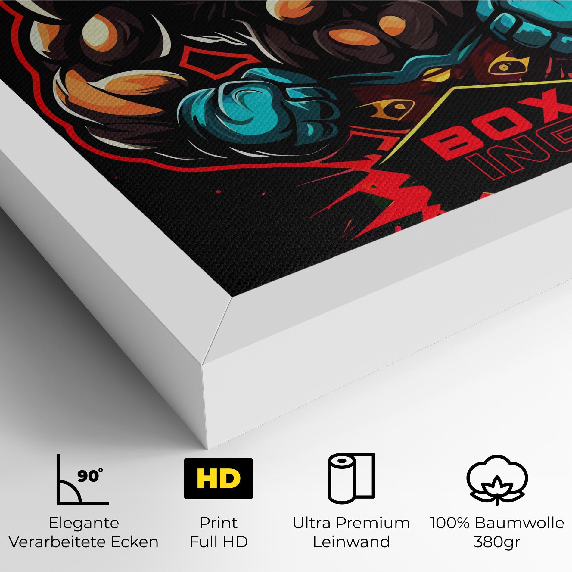 Leinwandbild Light Blue Gloves mockup 4