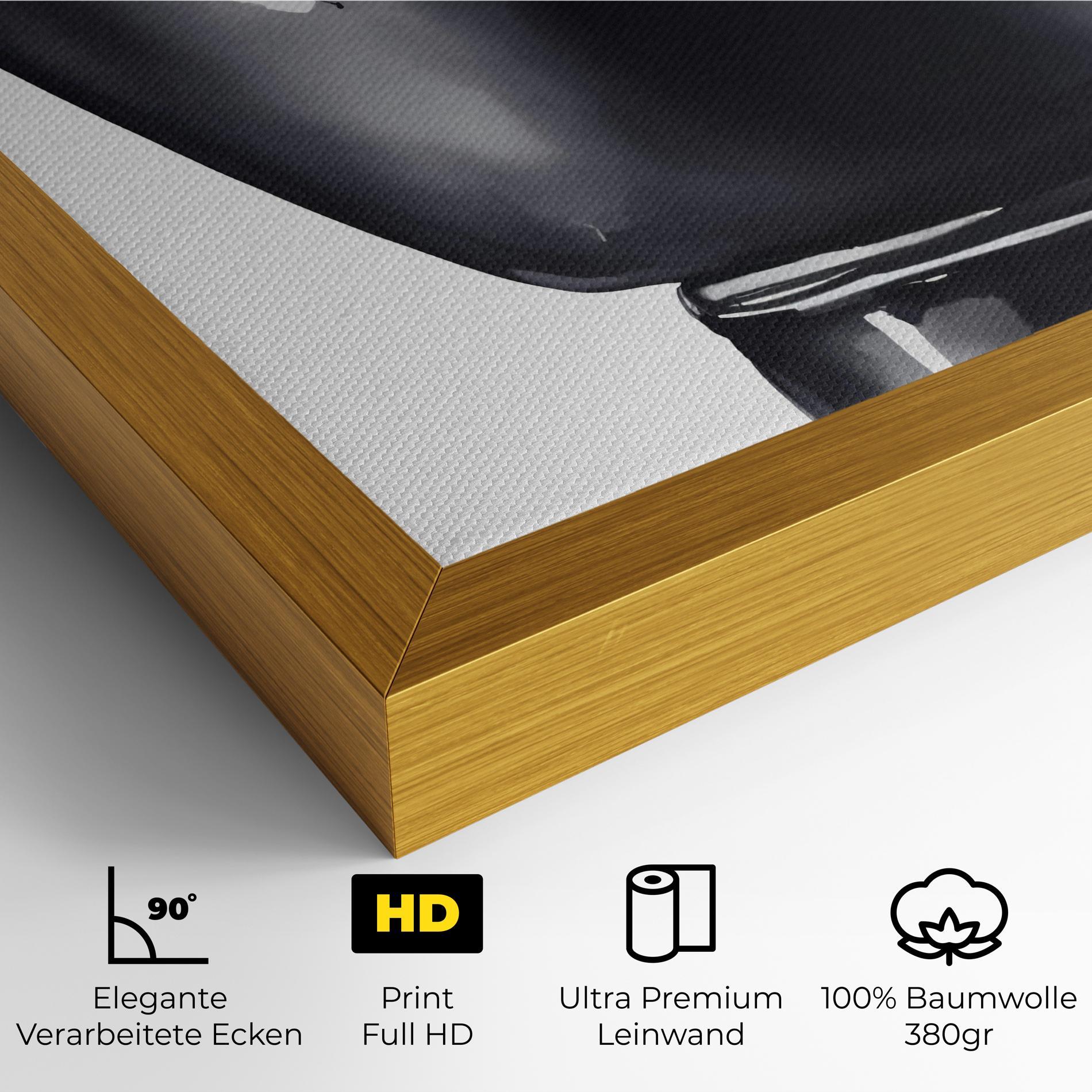 Leinwandbild Black Box Glove mockup 4