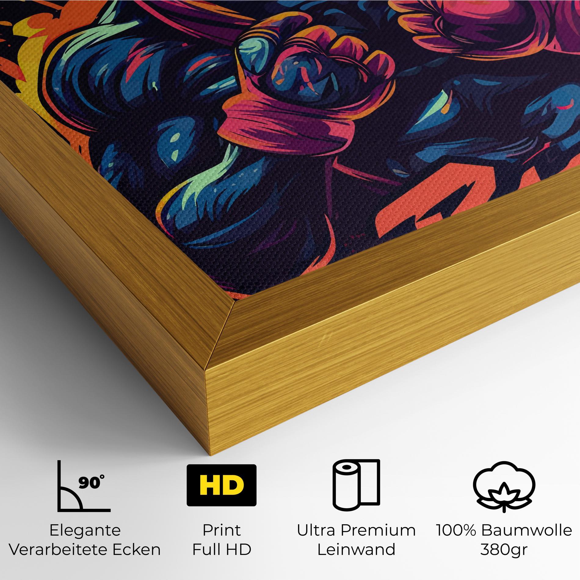 Leinwandbild Boxing Blok mockup 4