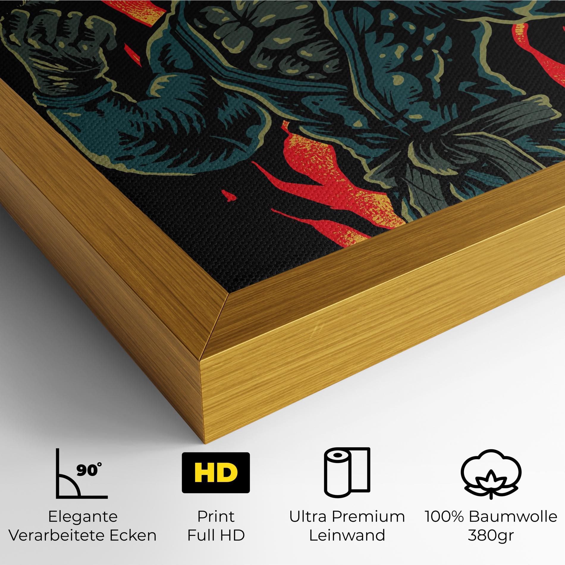 Leinwandbild Gorilla Box Fighter mockup 4