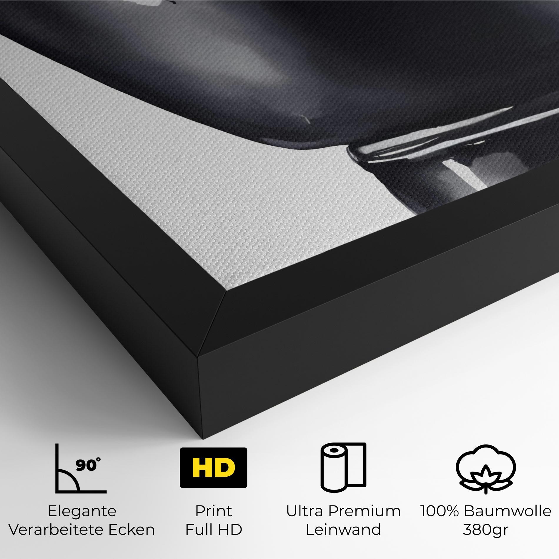 Leinwandbild Black Box Glove mockup 4