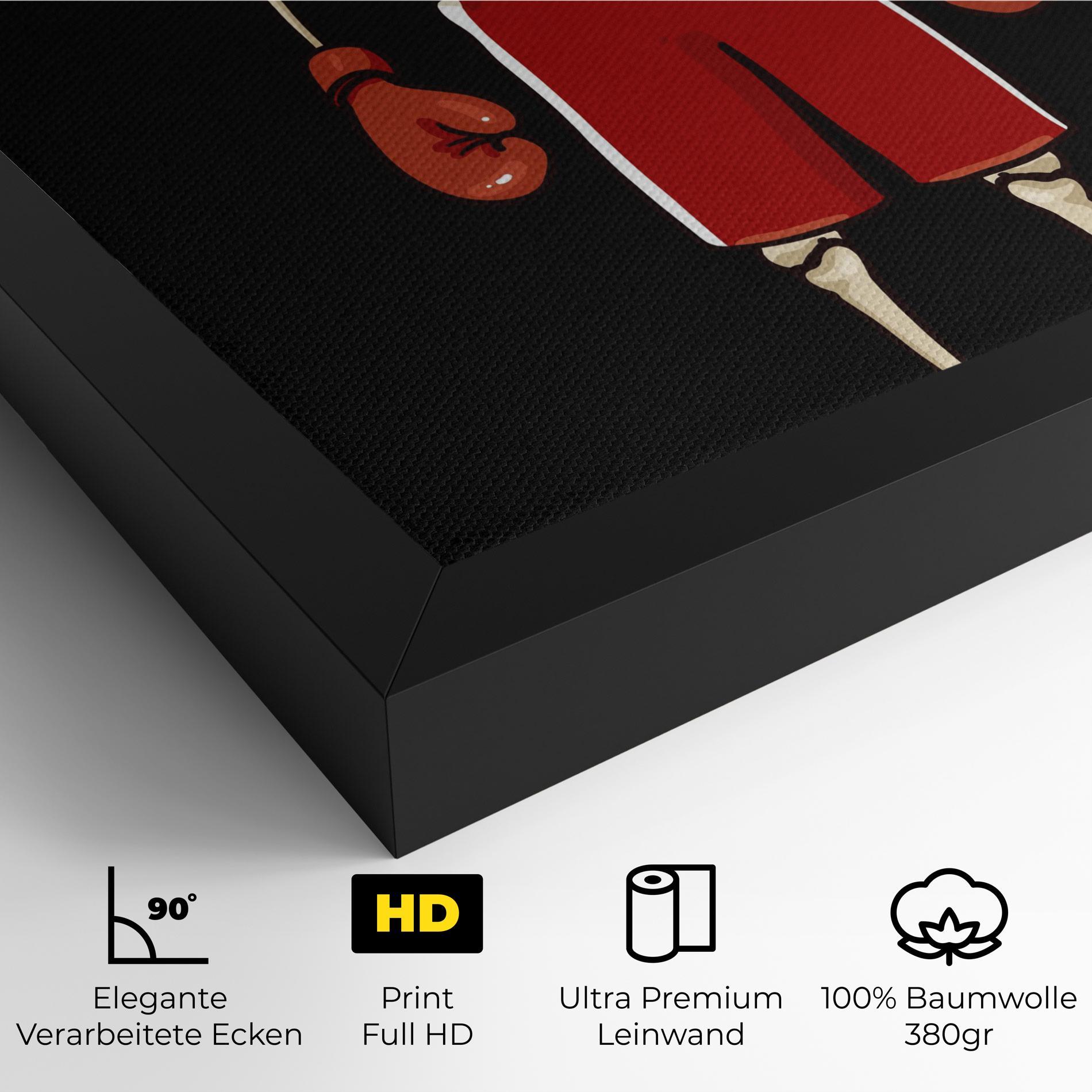 Leinwandbild Bones Box mockup 4