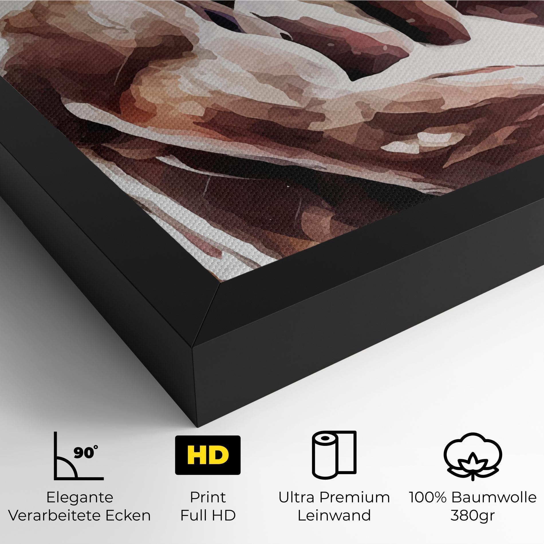 Leinwandbild Boxing Cream Green mockup 4