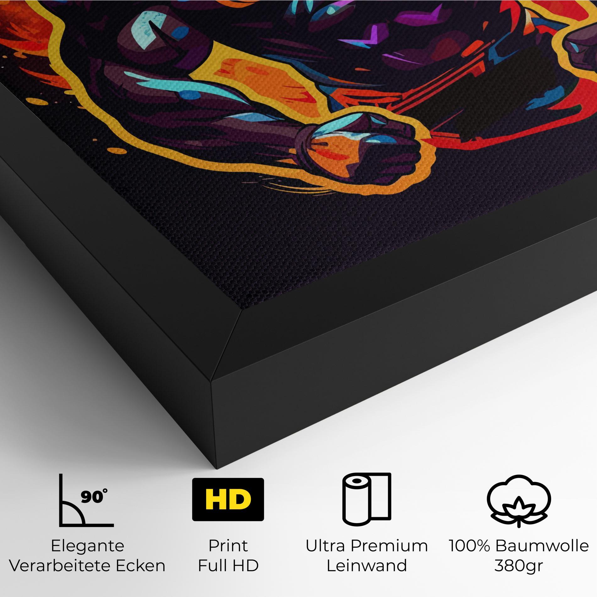 Leinwandbild Boxing Strong Match mockup 4