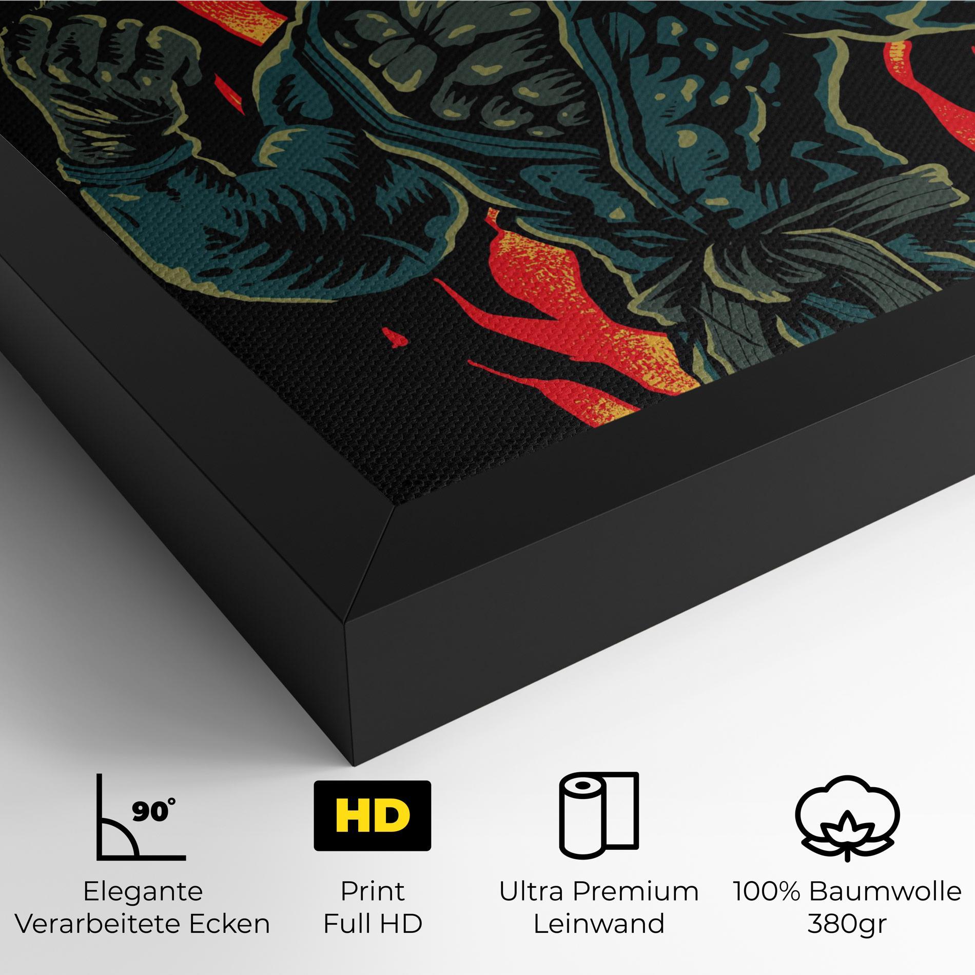 Leinwandbild Gorilla Box Fighter mockup 4