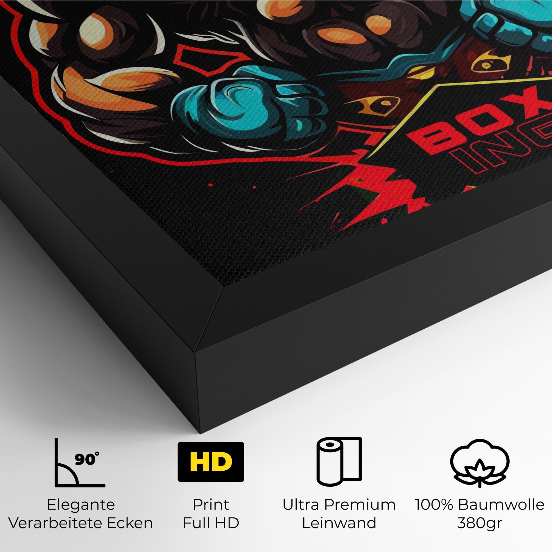 Leinwandbild Light Blue Gloves mockup 4