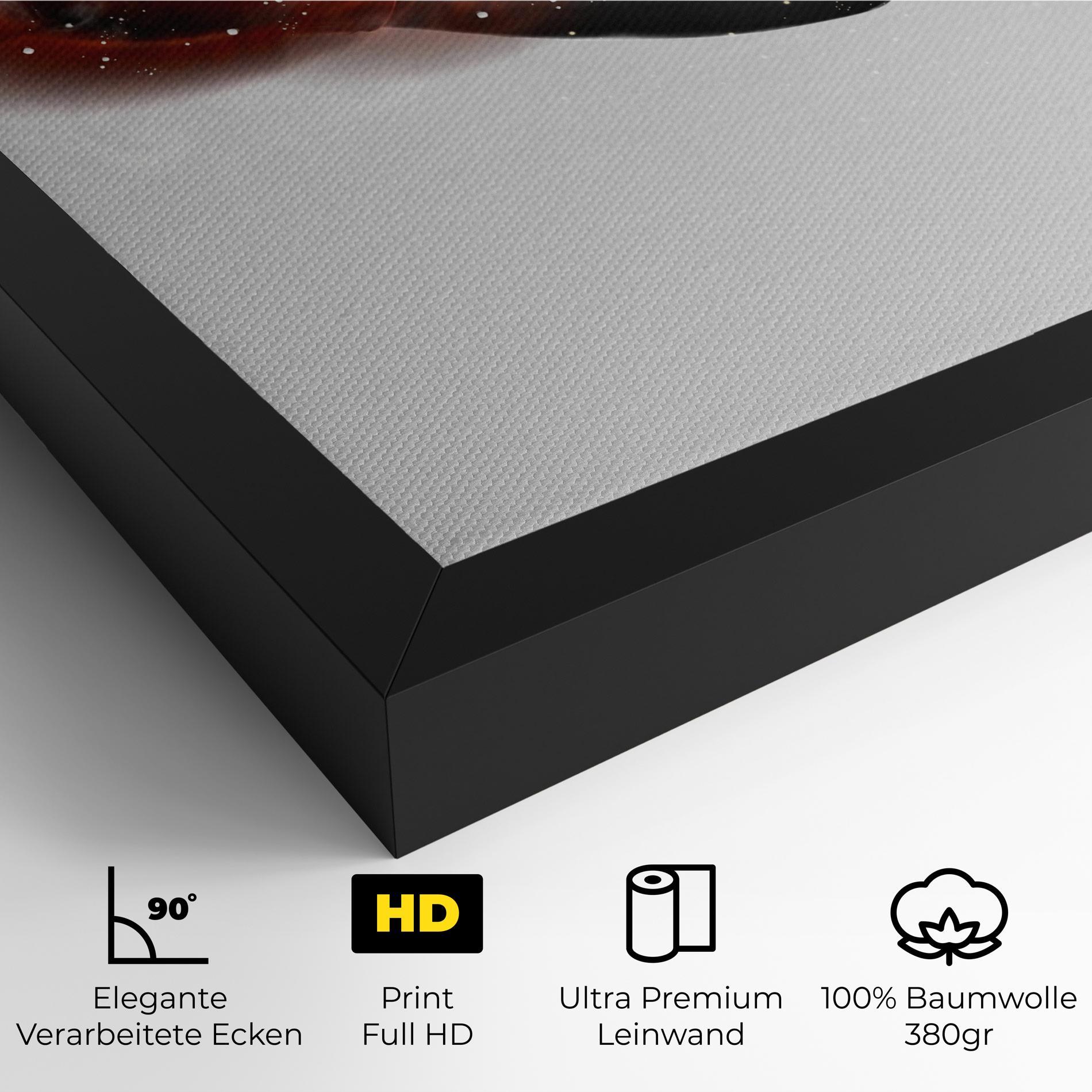 Leinwandbild Red Smoke Box mockup 4