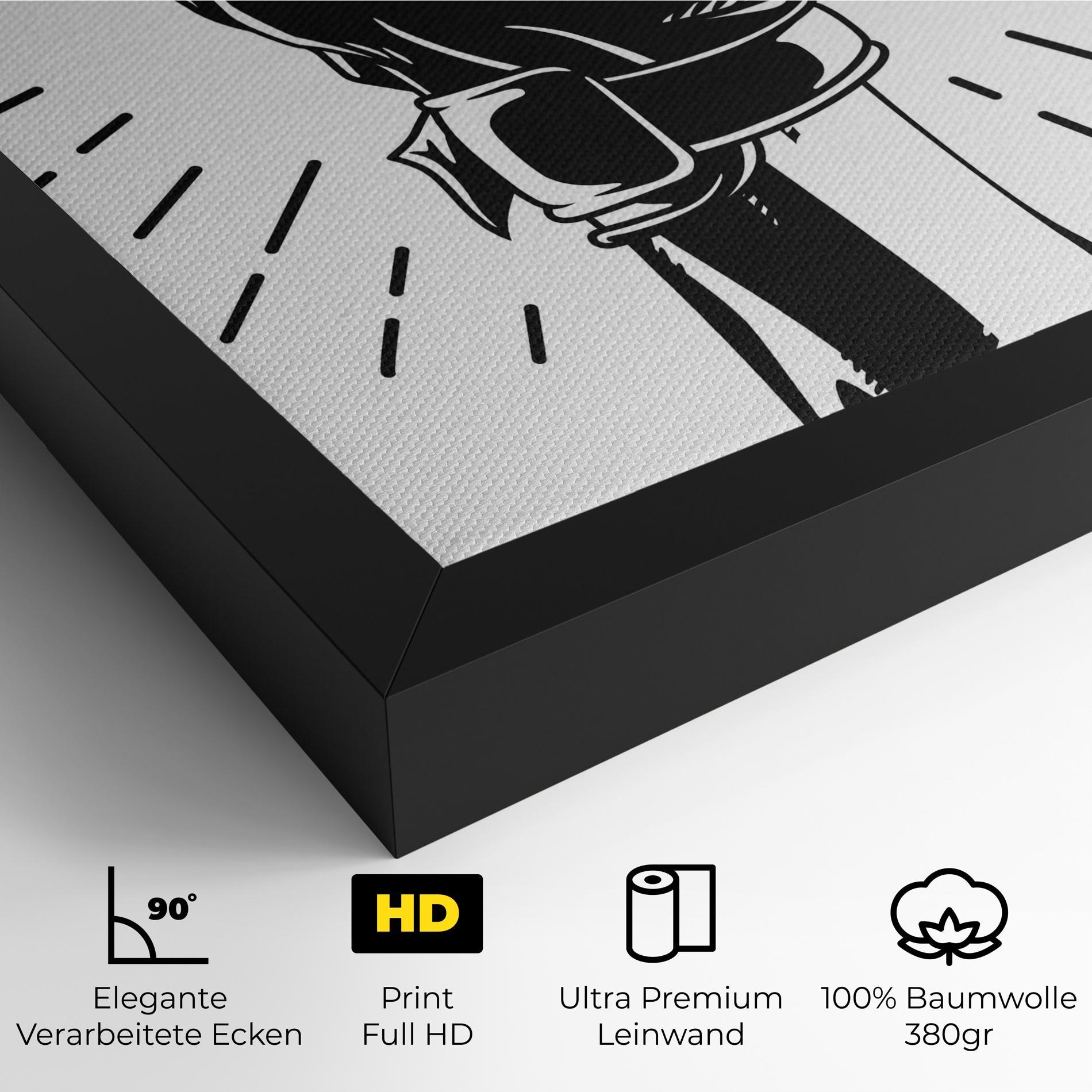 Leinwandbild White Hand Boxing mockup 4