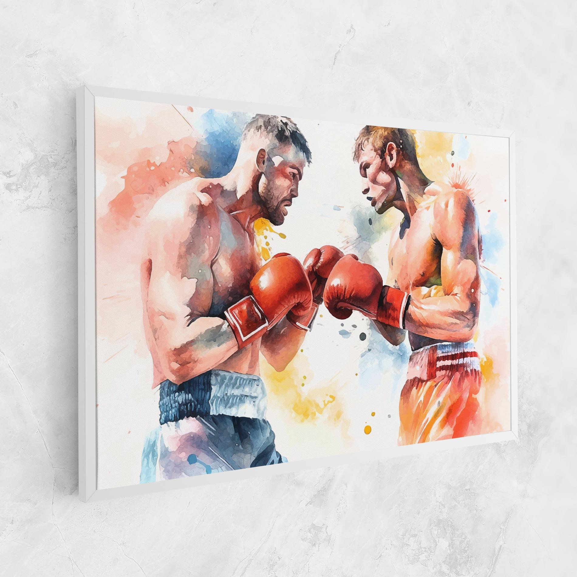 Leinwandbild Boxing Match Art mockup 1