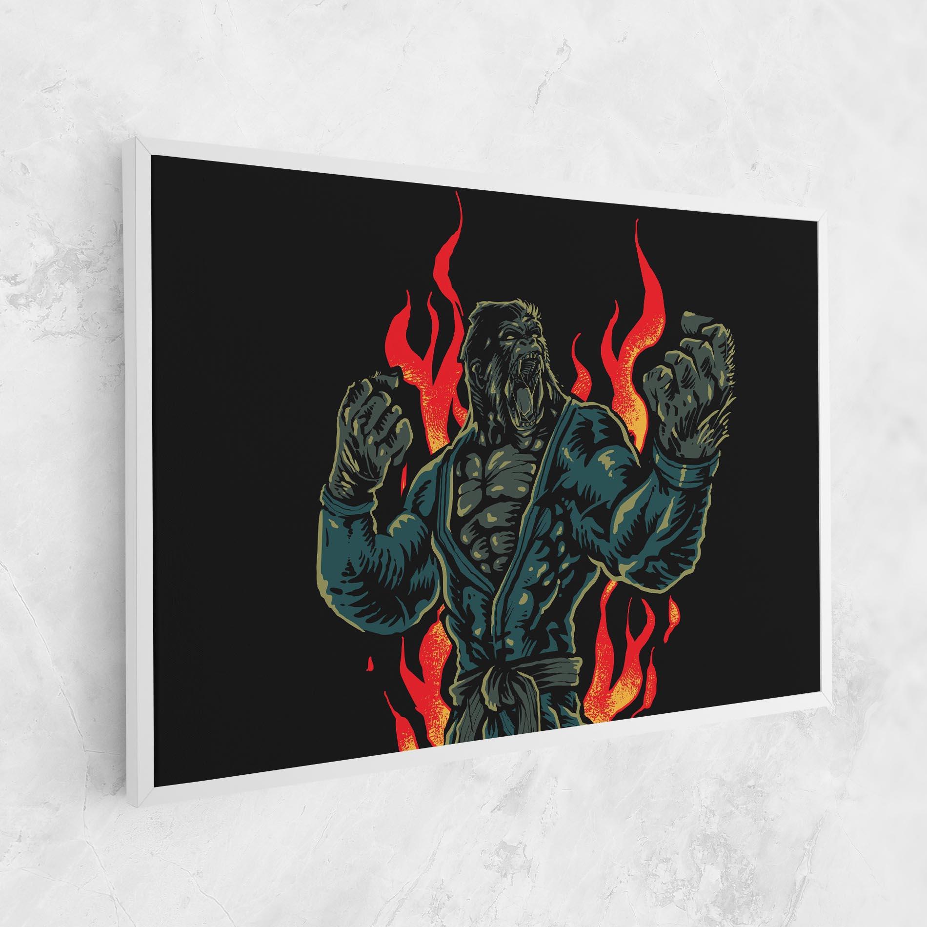 Leinwandbild Gorilla Box Fighter mockup 1