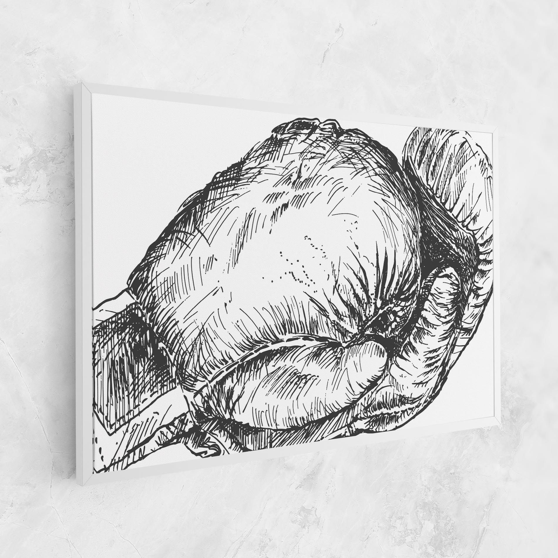 Grey Line Glove mockup 1