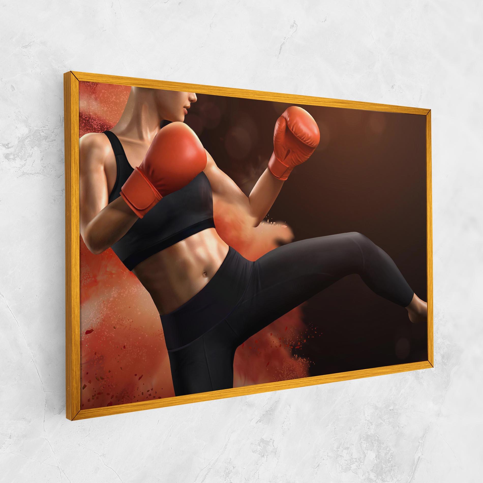 Leinwandbild Woman Box mockup 1