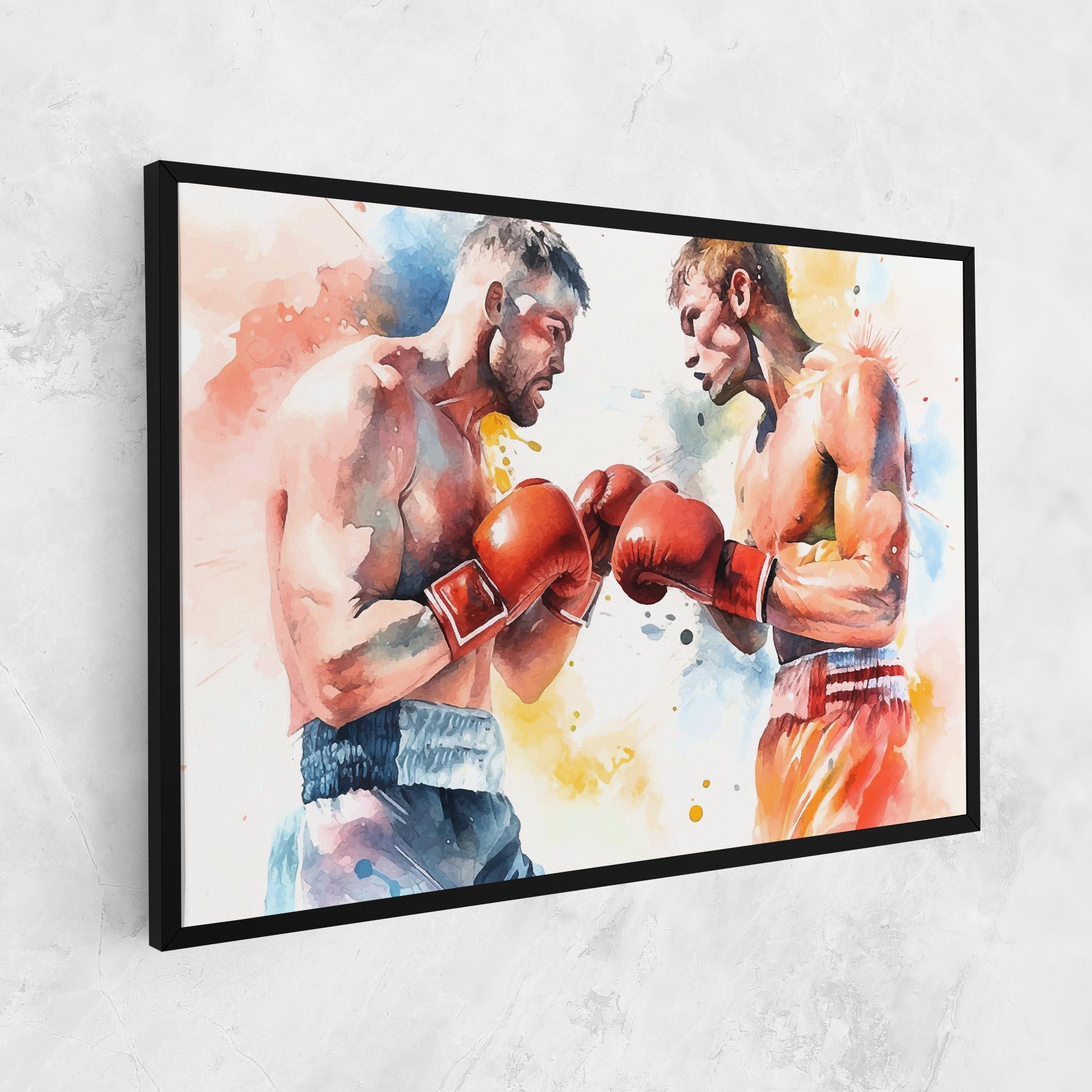 Leinwandbild Boxing Match Art mockup 1